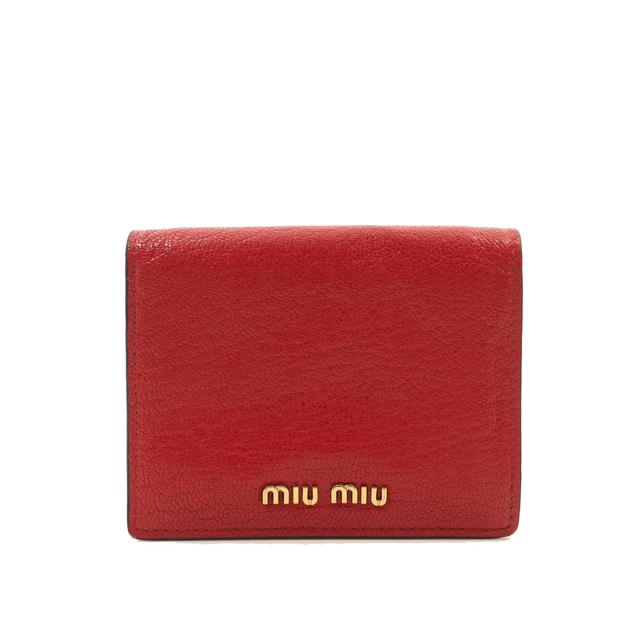 Miu Miu Red Leather Wallet