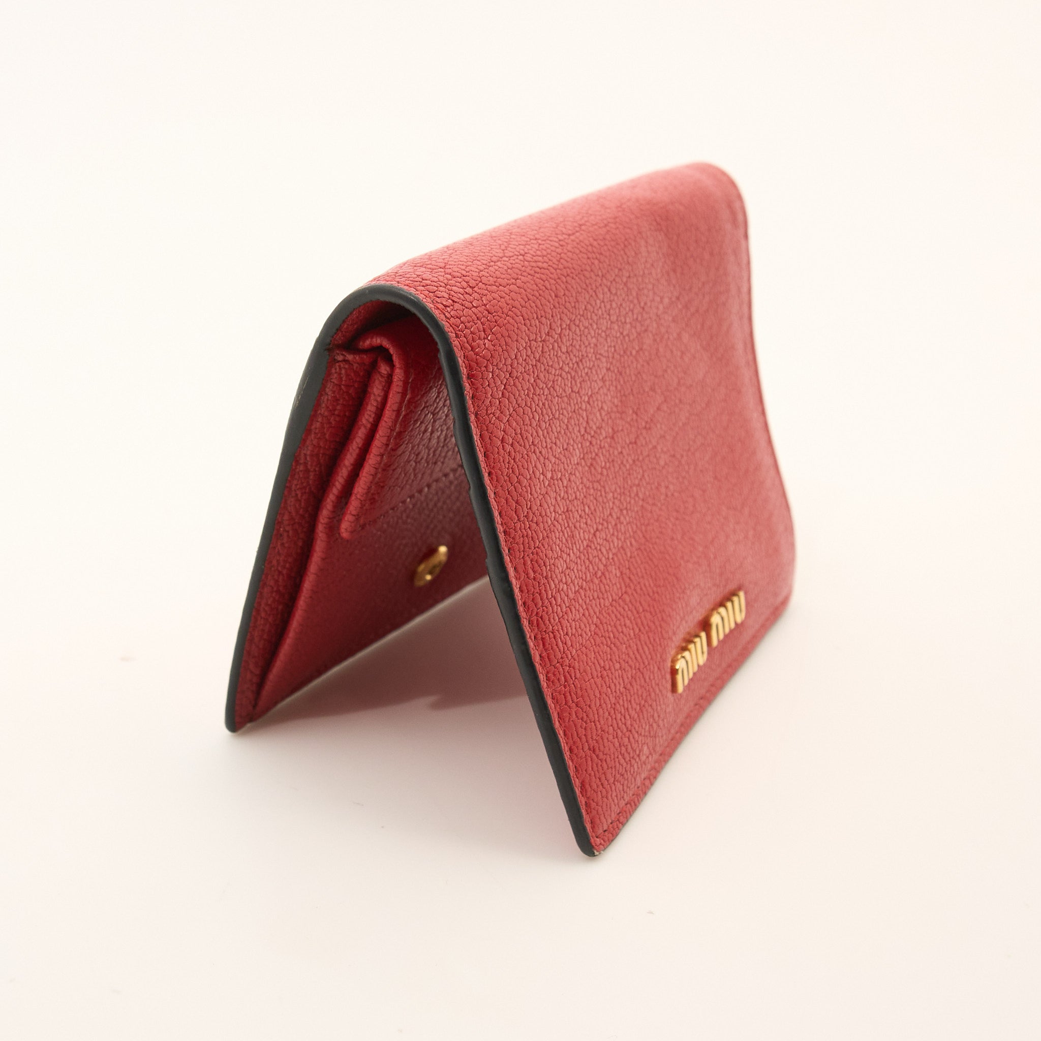 Miu Miu Red Leather Wallet