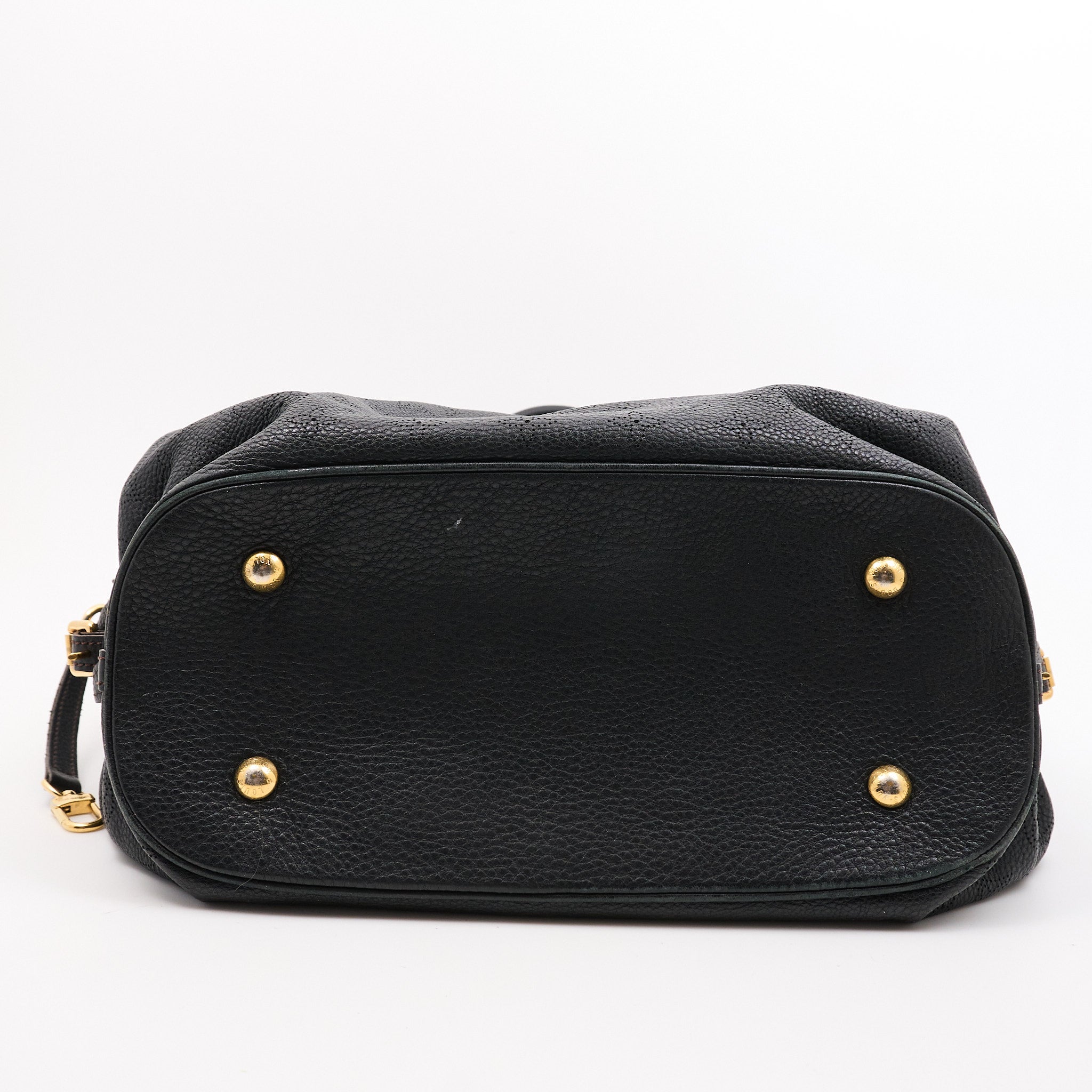 Louis Vuitton Black Mahina Hobo shoulder Bag