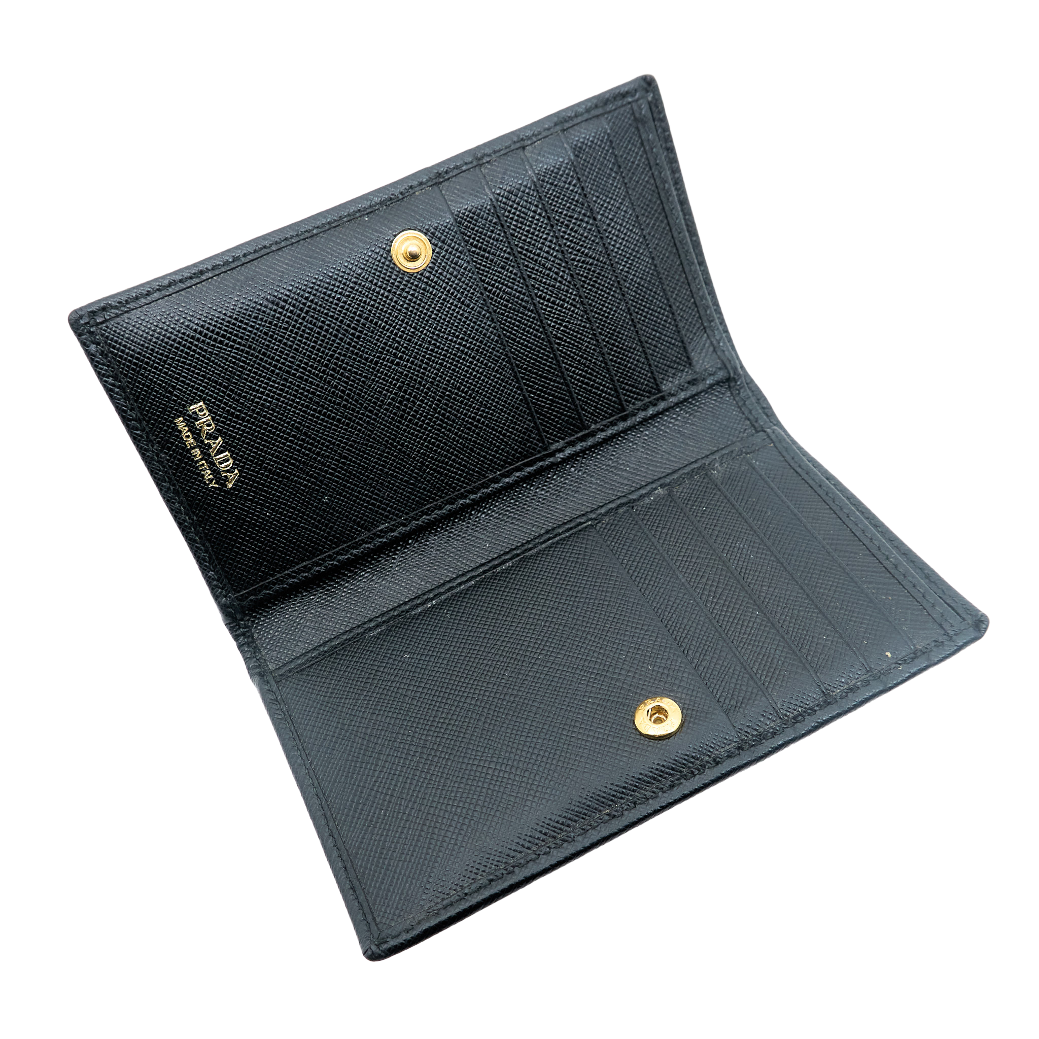 Prada Saffiano Black Wallet