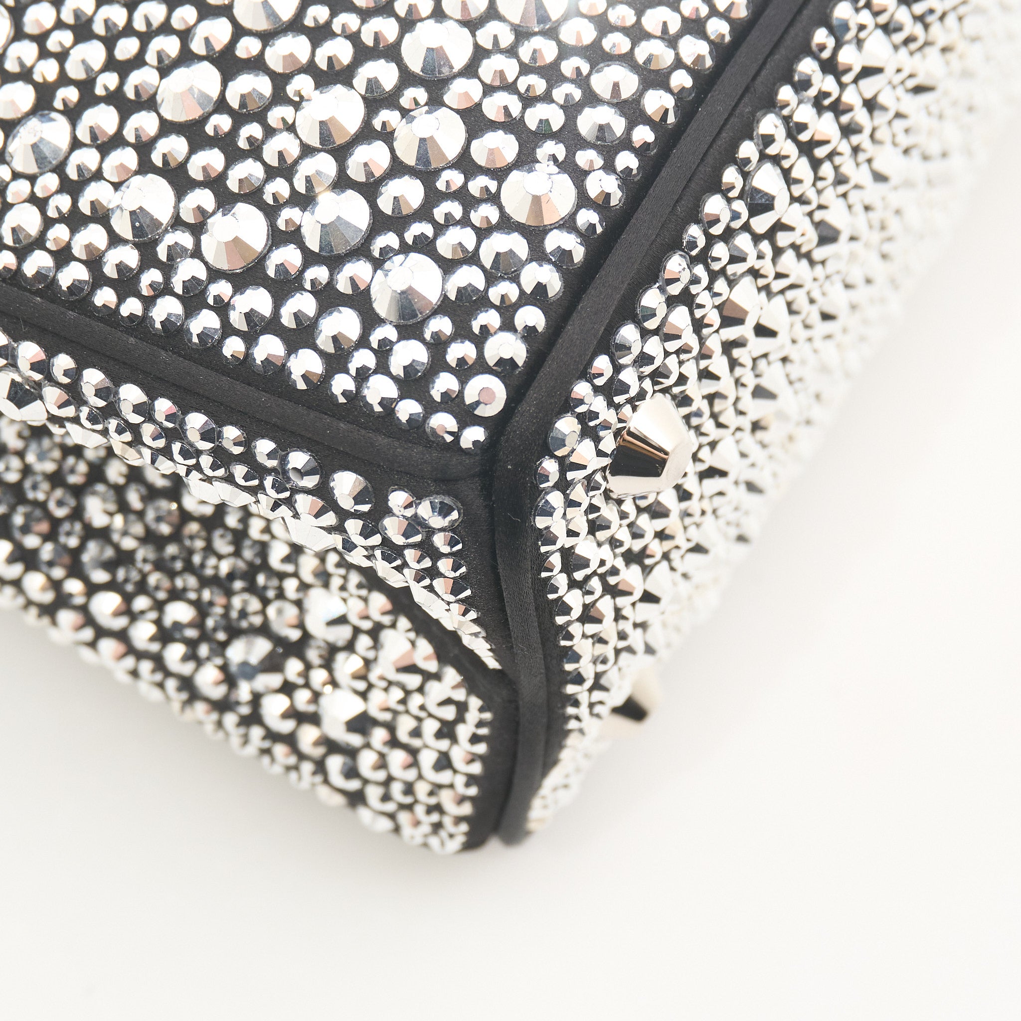 Prada Galleria Satin Bag With Crystals