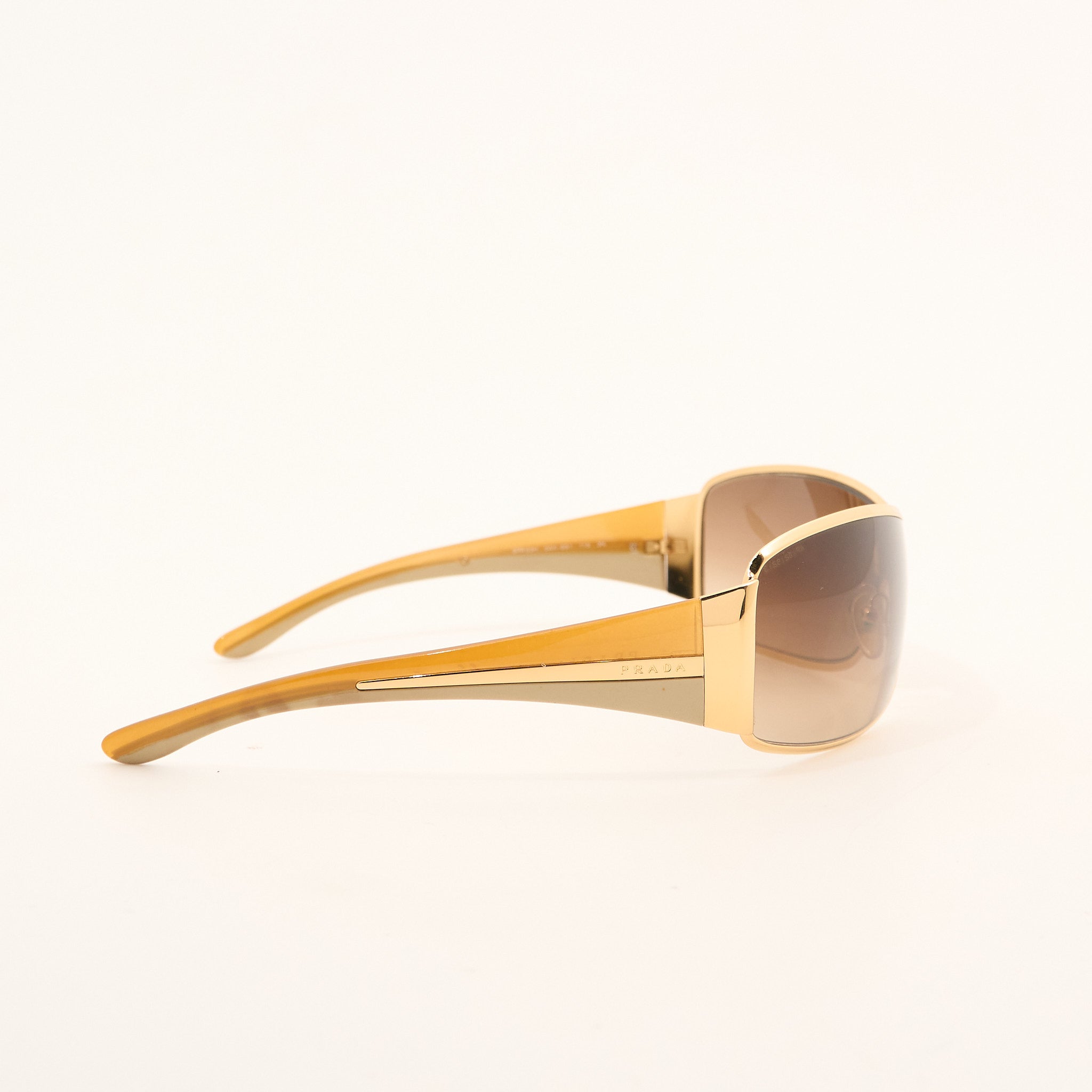 Prada Gold Shield Sunglasses