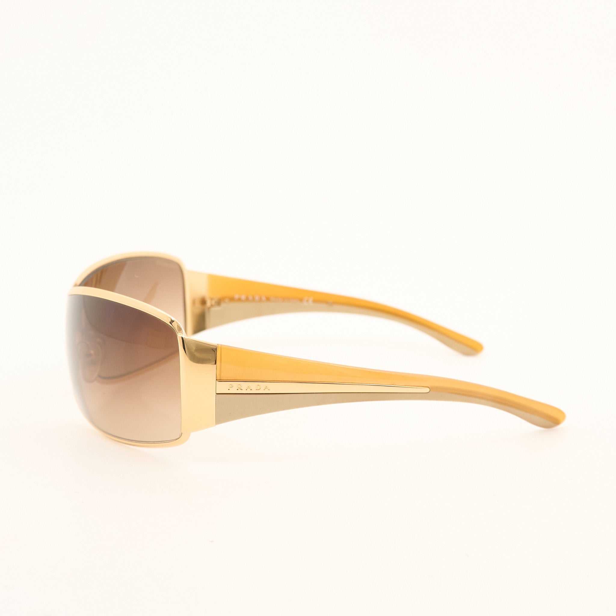 Prada Gold Shield Sunglasses