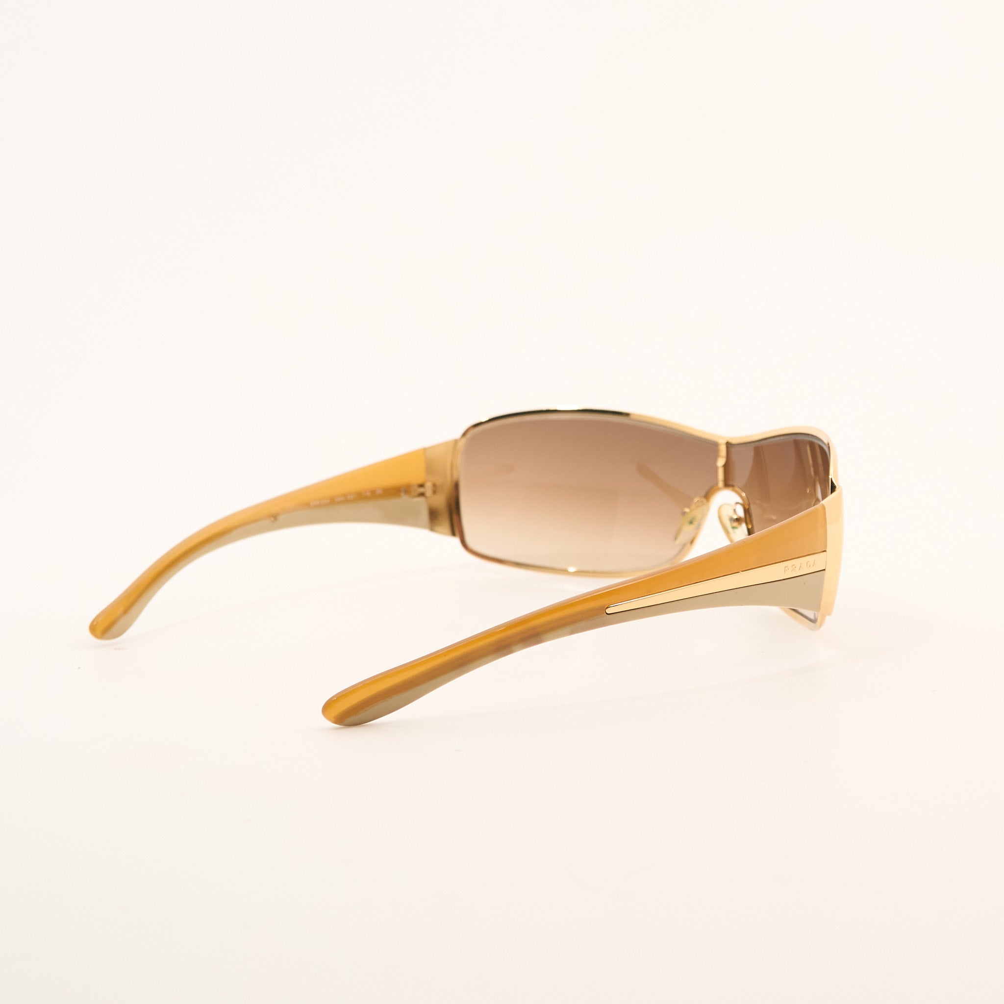 Prada Gold Shield Sunglasses