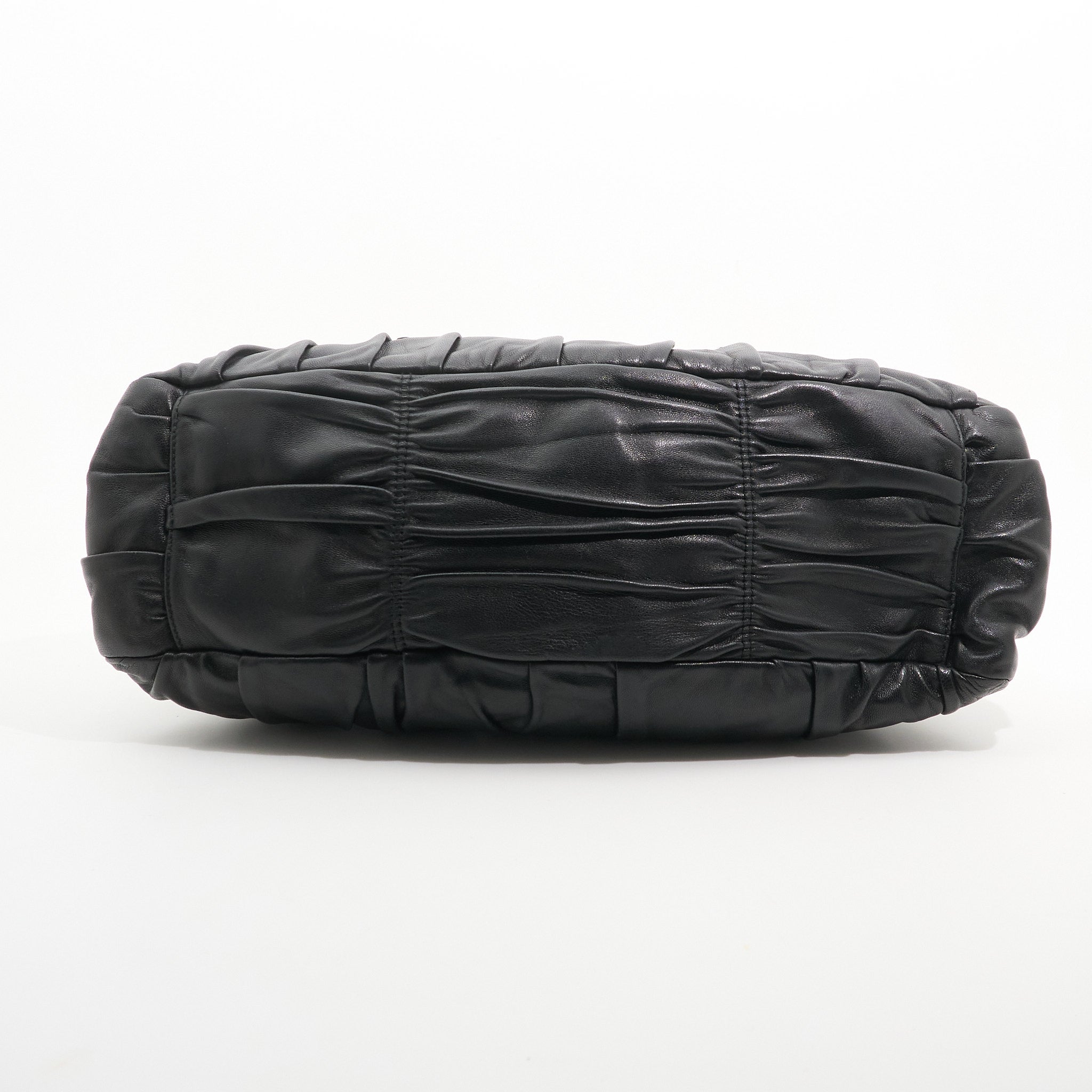 Prada Gaufre Black Nappa Leather Tote Bag