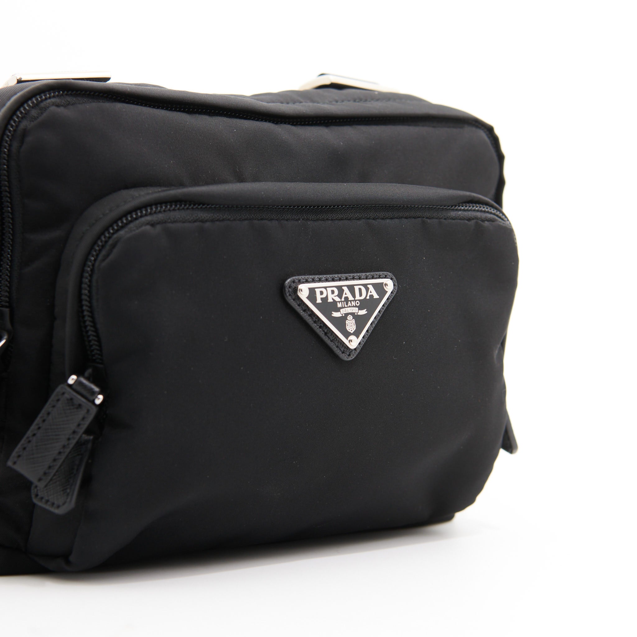 Prada Nylon Harness Bag in Black