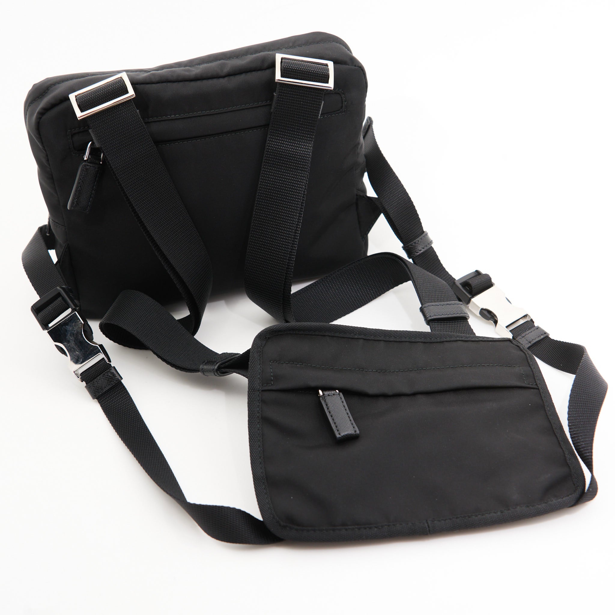 Prada Nylon Harness Bag in Black