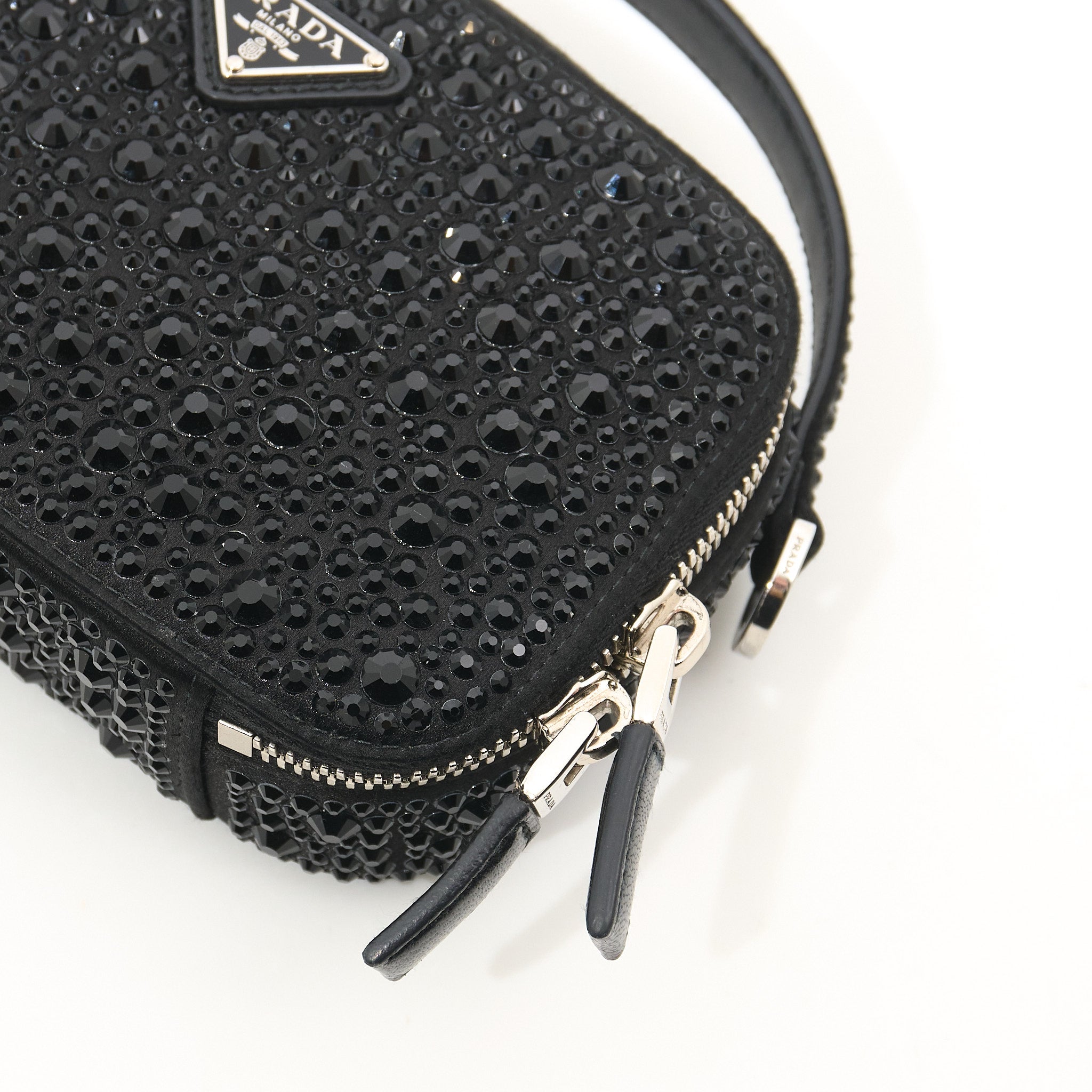Prada Odette Crystal Black Bag
