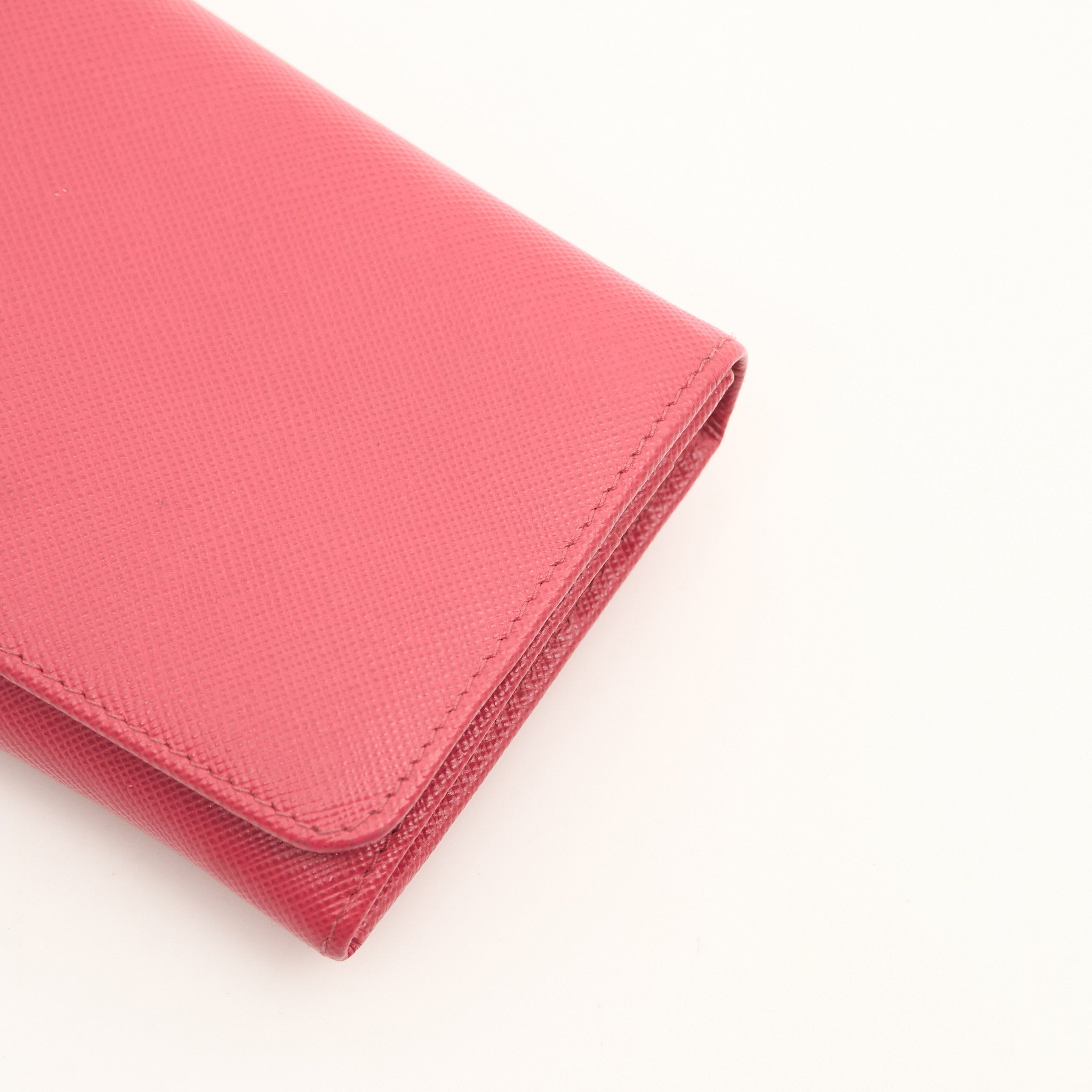 Prada Pink Saffiano Leather Wallet