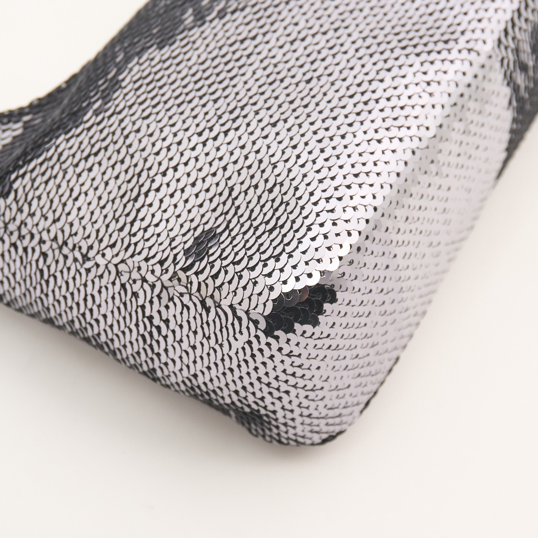 Prada Re-Edition 2000 Silver Sequin Shoulder Bag