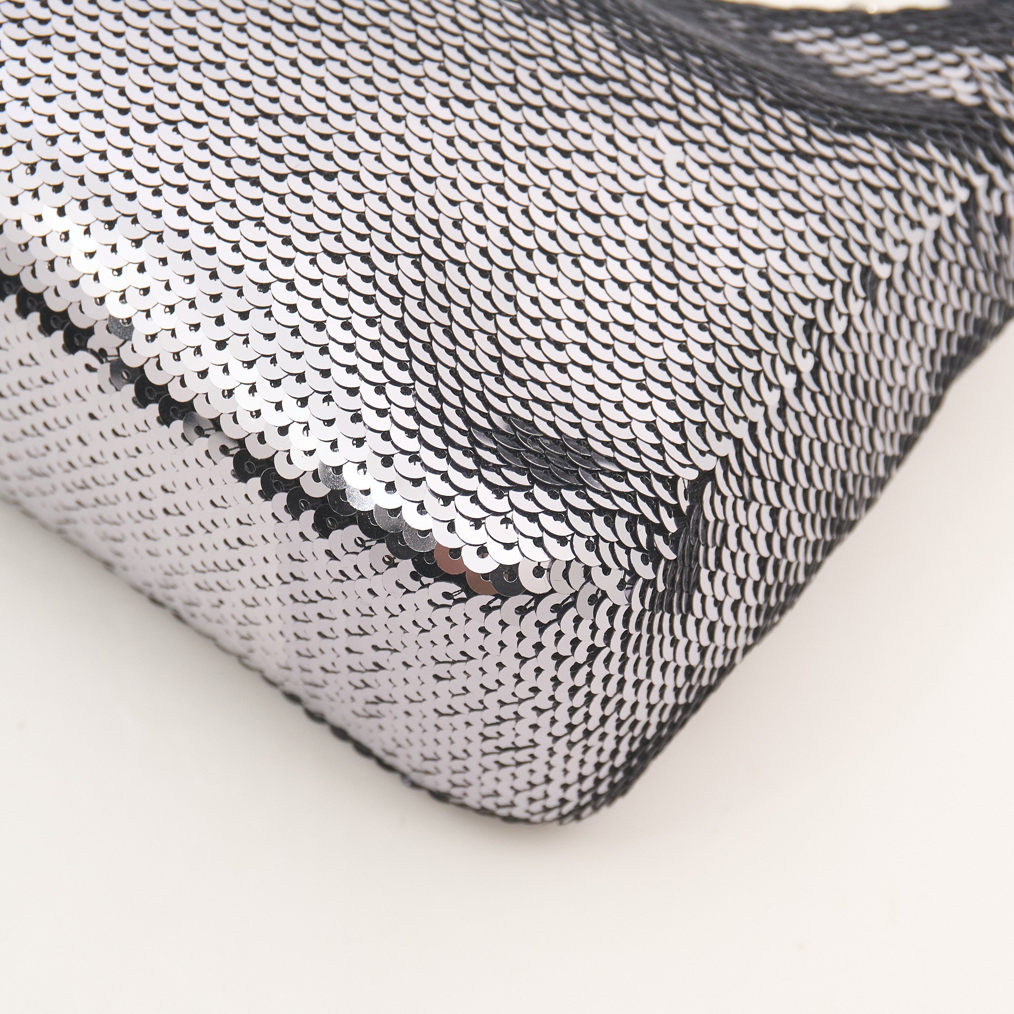 Prada Re-Edition 2000 Silver Sequin Shoulder Bag