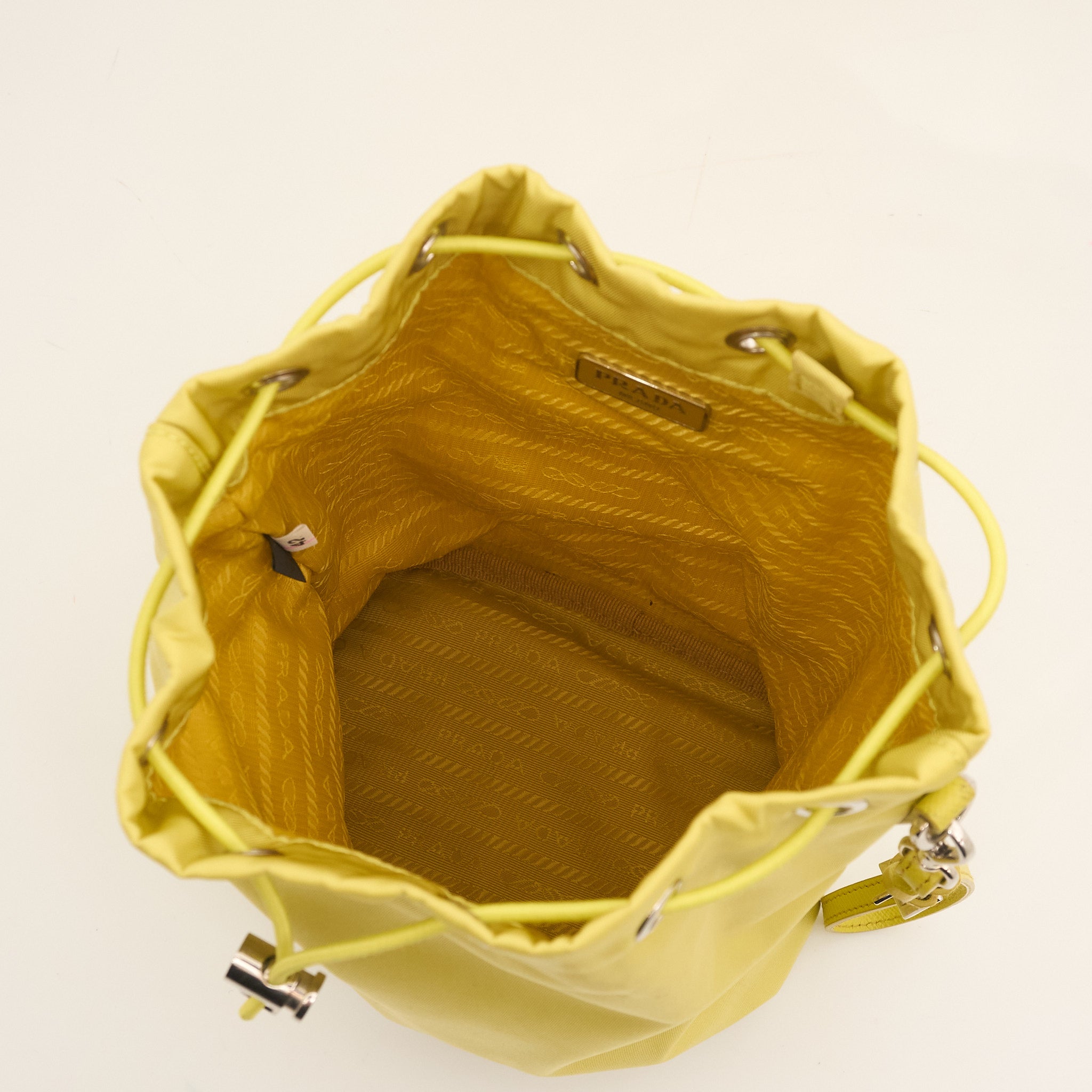 Prada Ananas Tessuto Nylon Drawstring Pouch