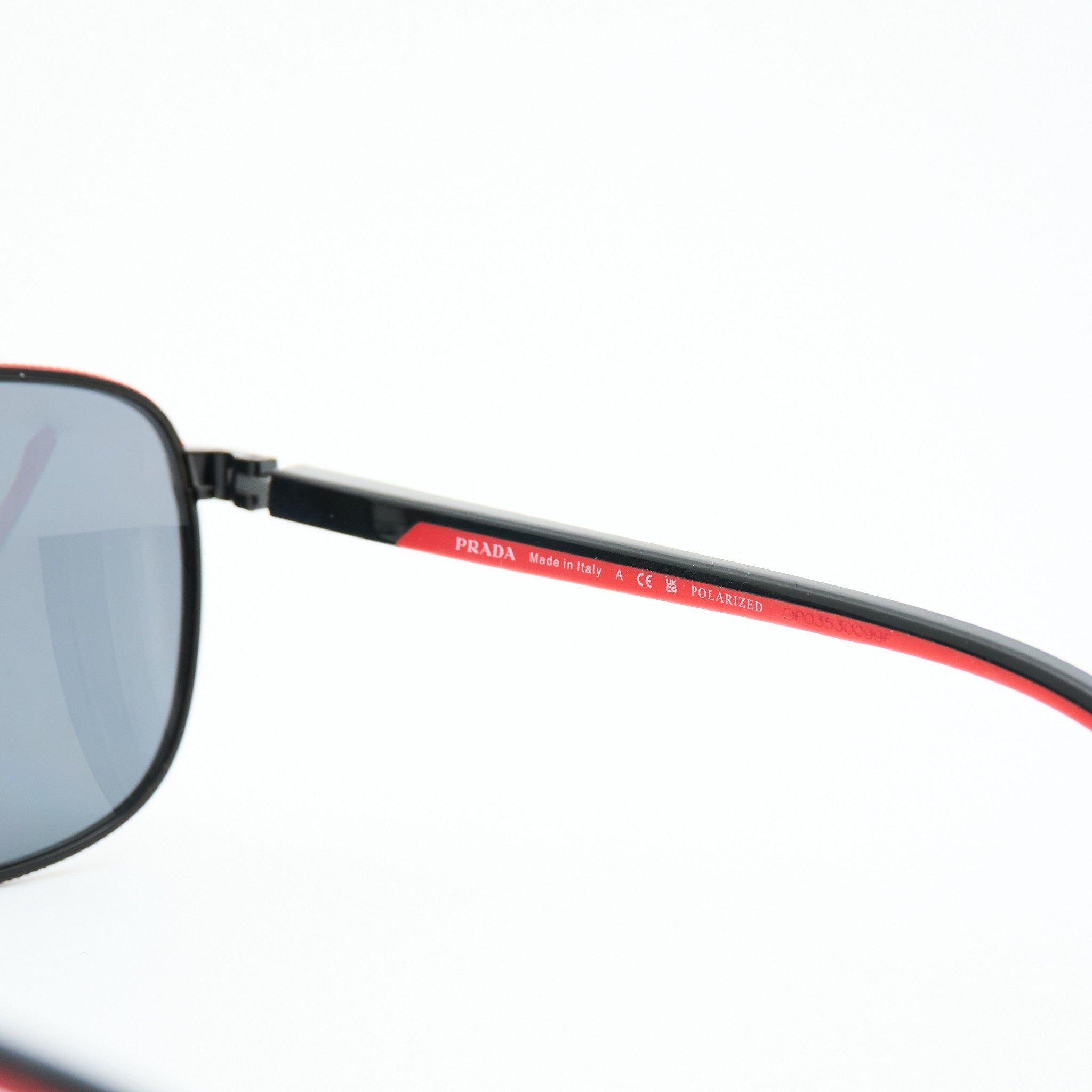 Prada SPS50Y Stainless Steel Sunglasses in Black