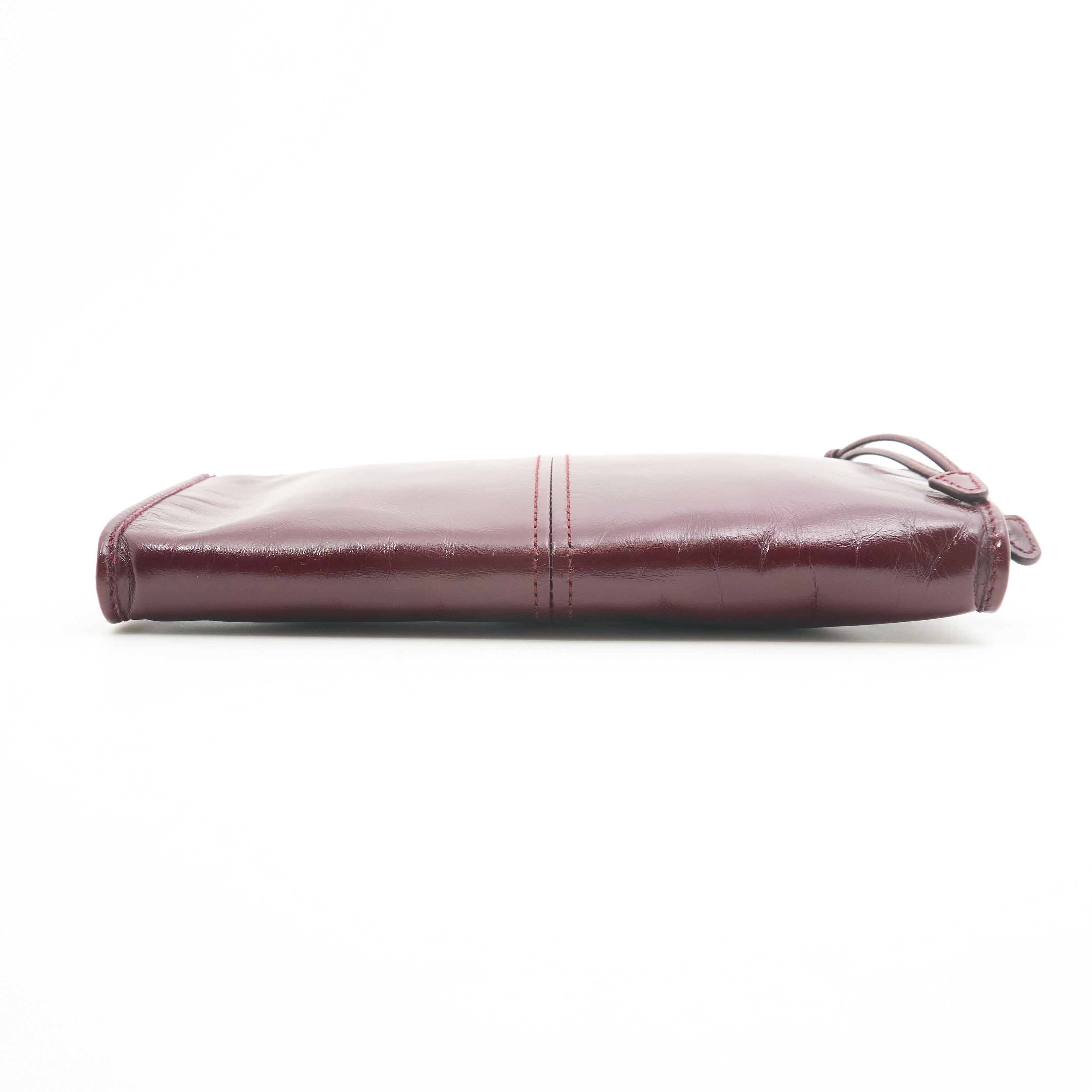 Prada Burgundy Leather Pouch