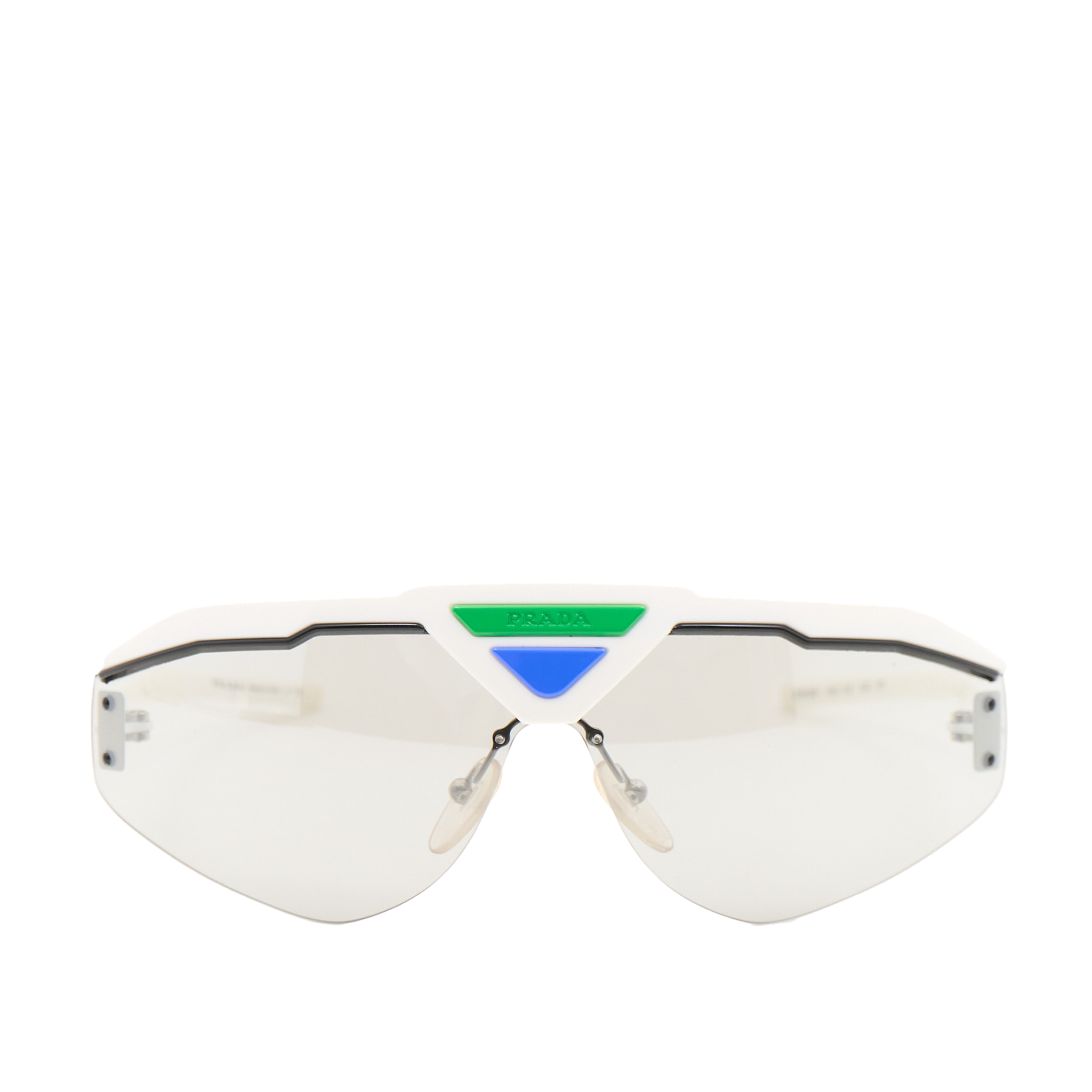 Prada White Shield Glasses