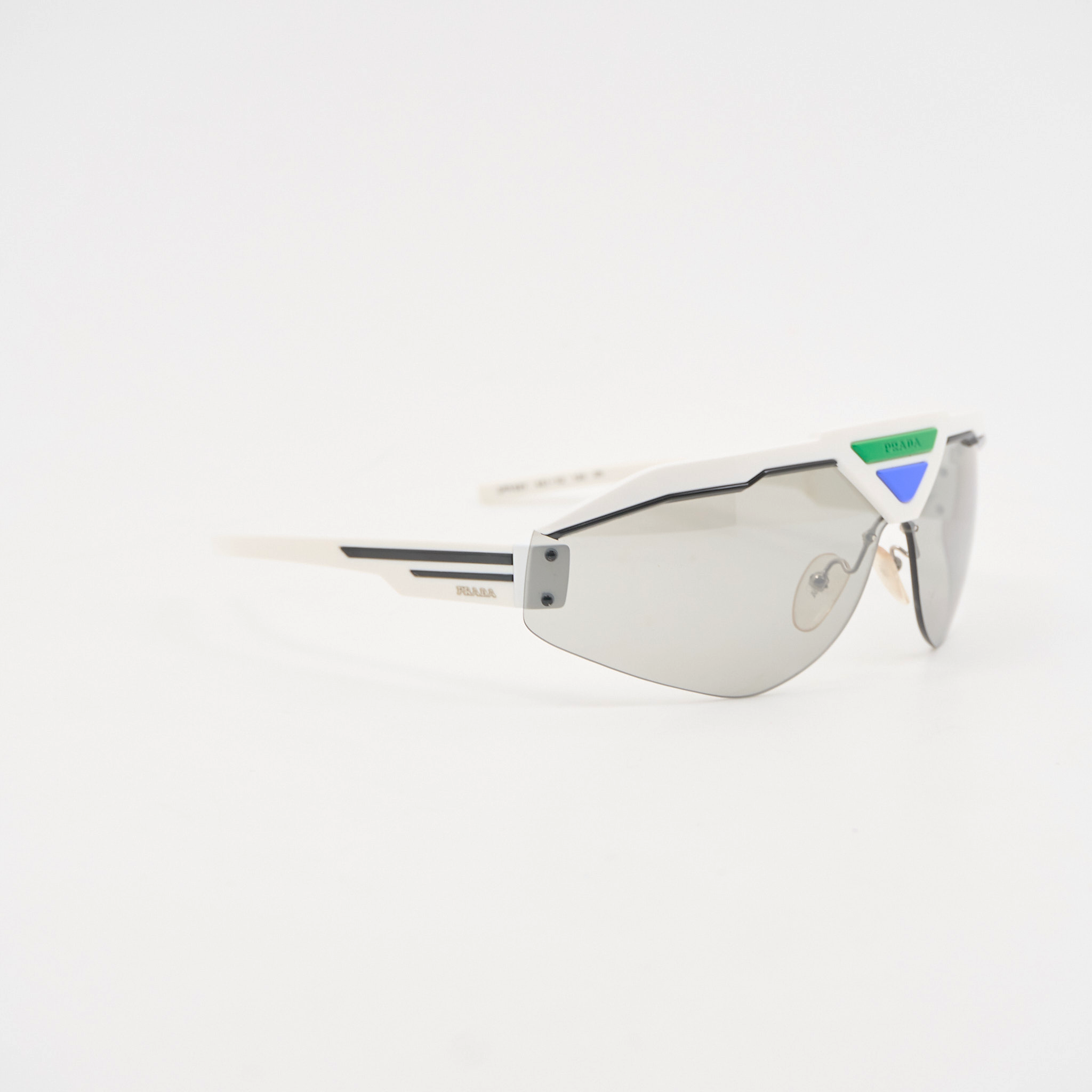 Prada White Shield Glasses