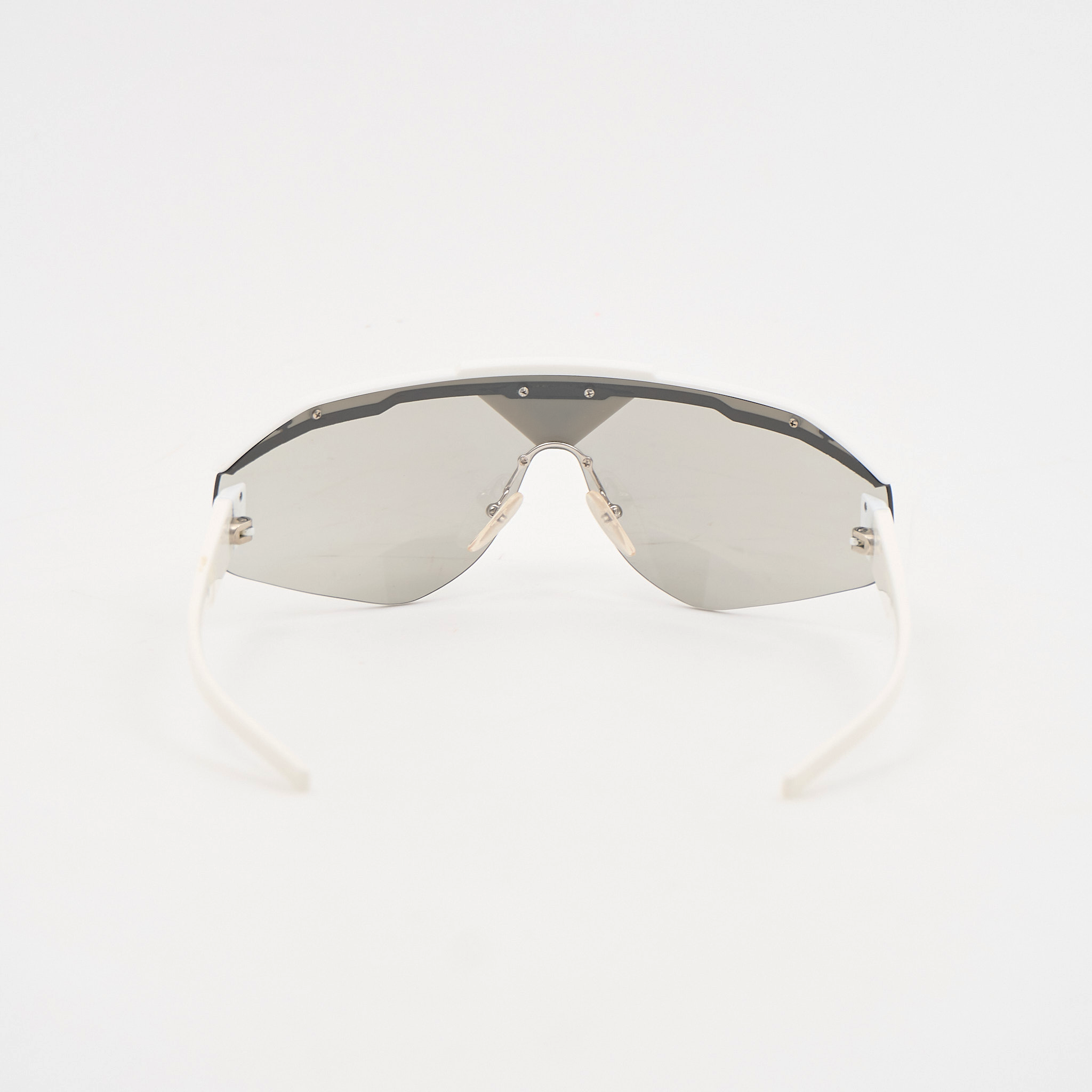 Prada White Shield Glasses