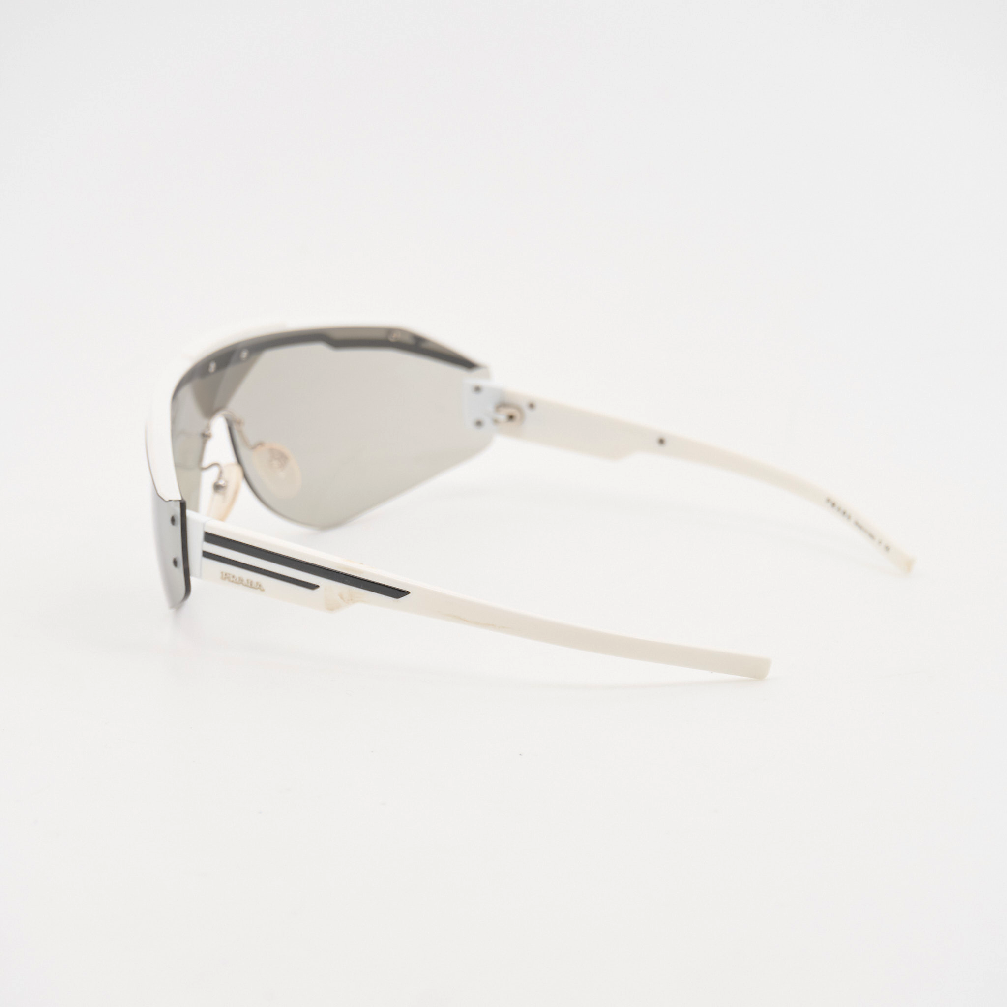 Prada White Shield Glasses