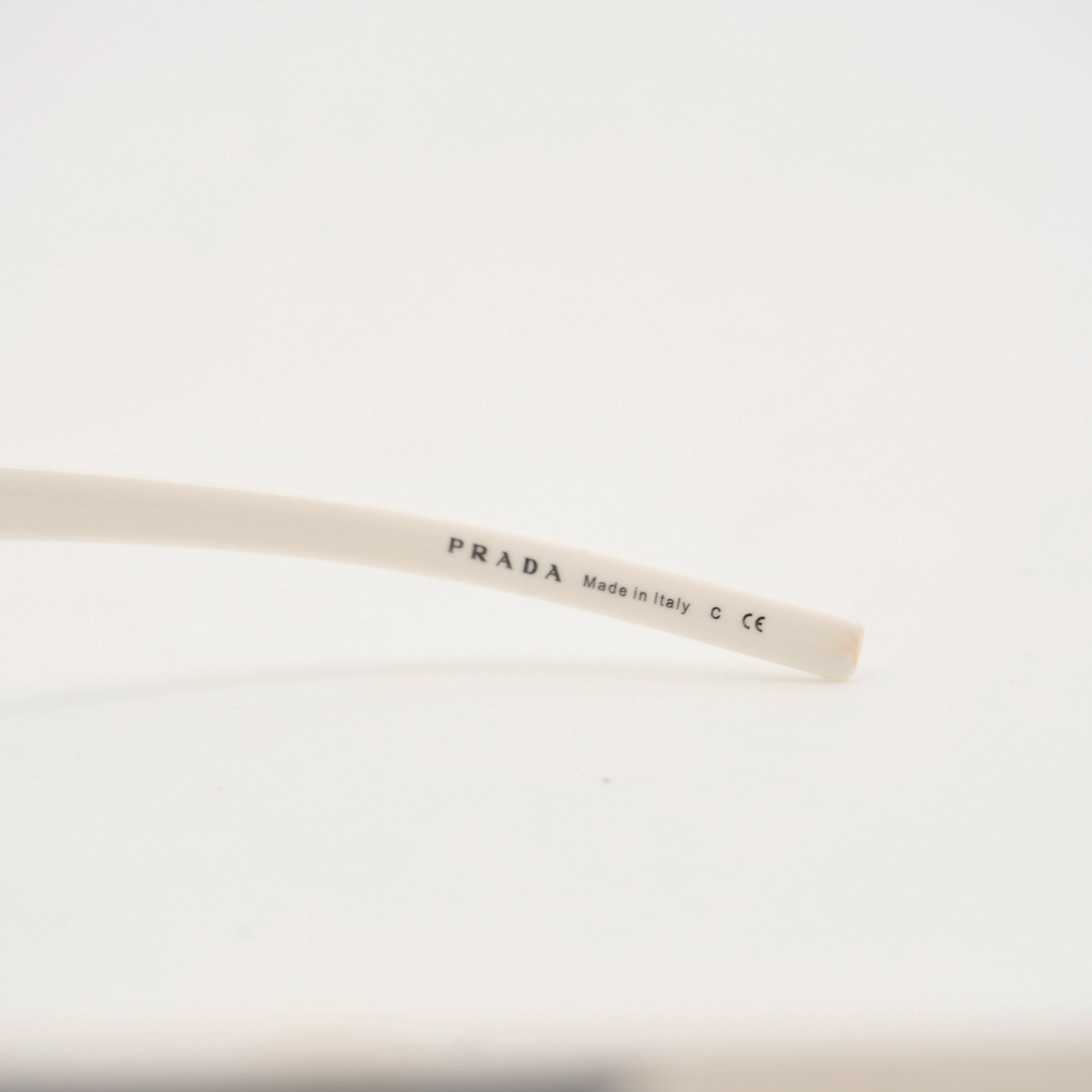 Prada White Shield Glasses