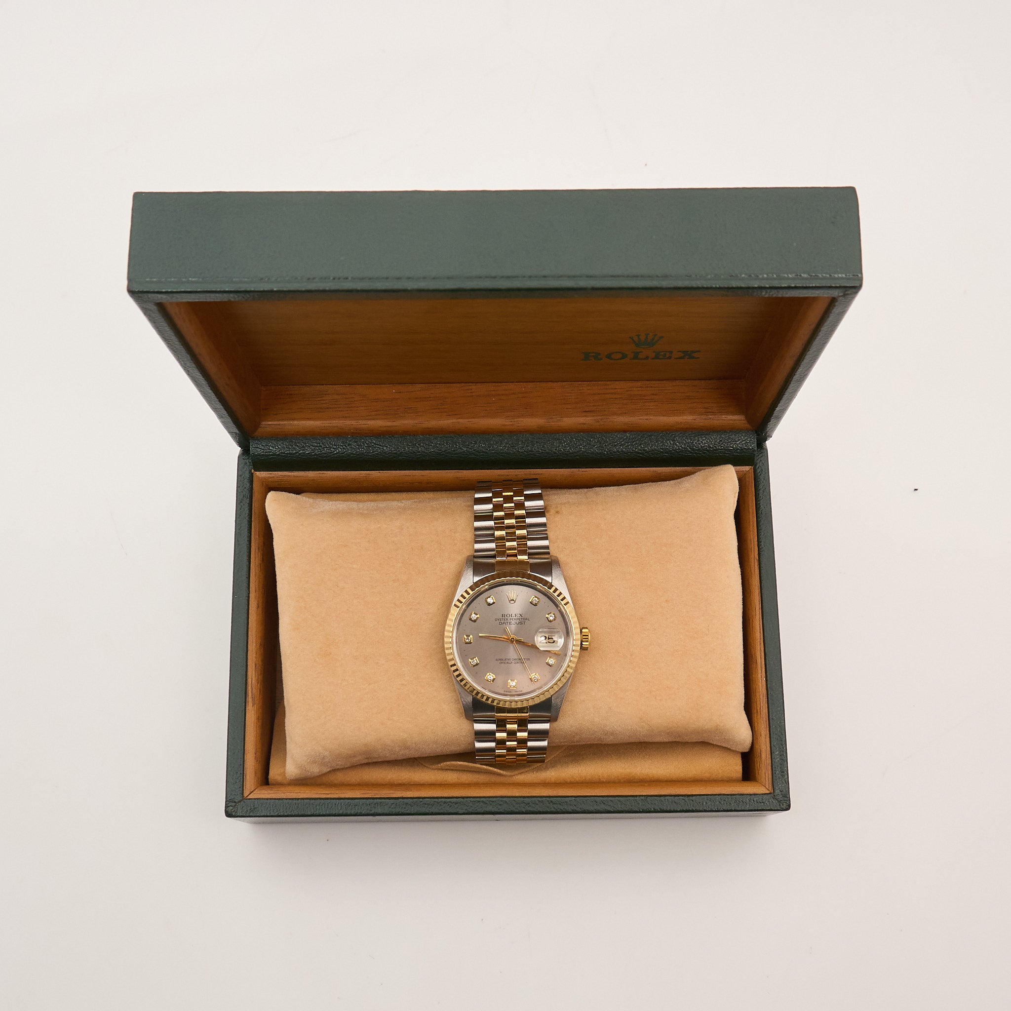 Rolex Datejust 36 Slate Grey Diamond Dial 16233