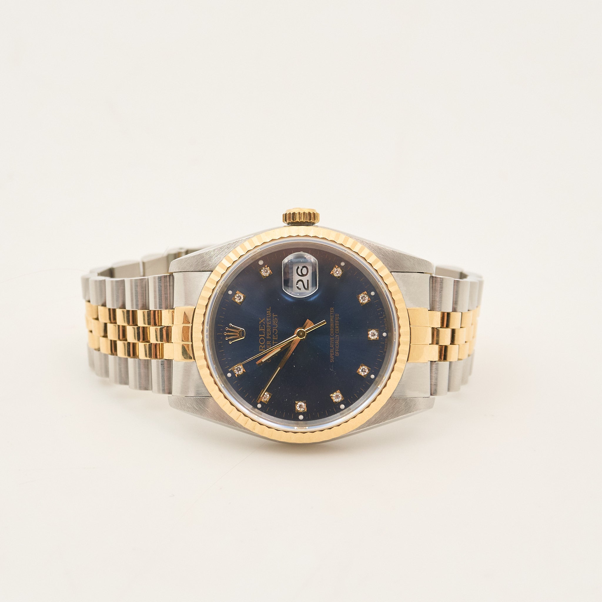 Rolex Datejust 36 Blue Diamond Dial 16233