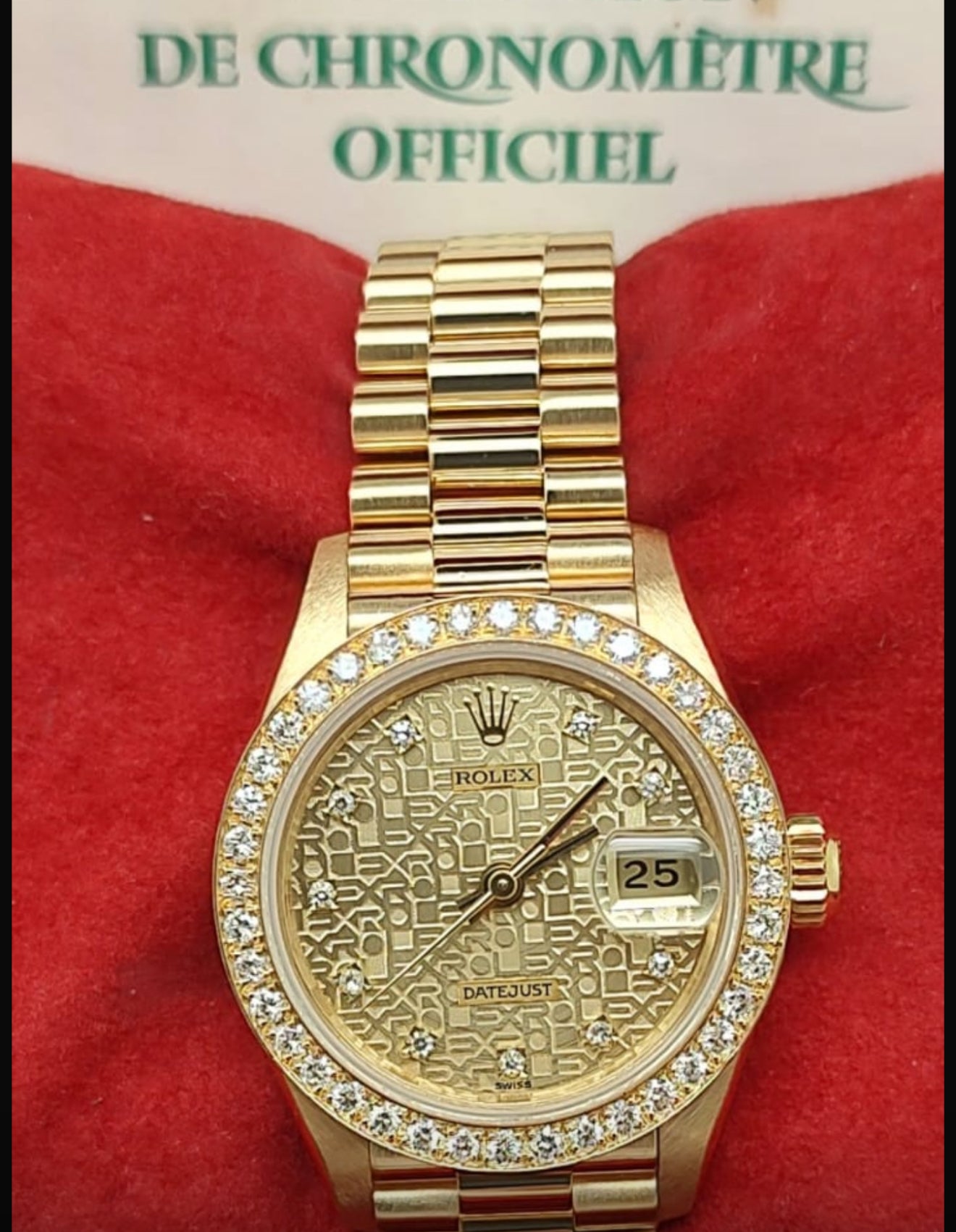 Rolex 69138 26mm Factory Diamond Bezel Full Set
