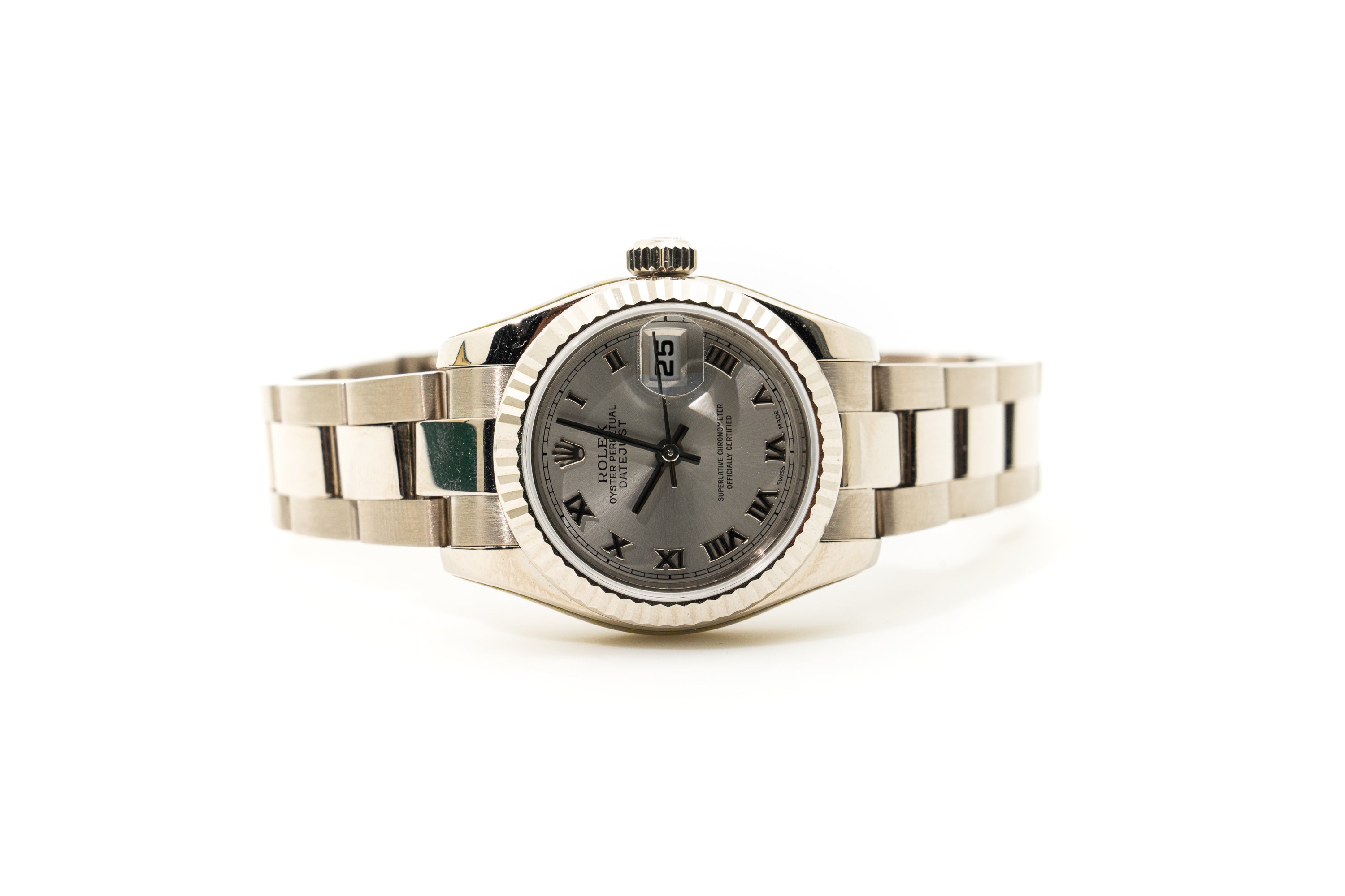 Rolex Datejust 26 White Gold Silver - 179179