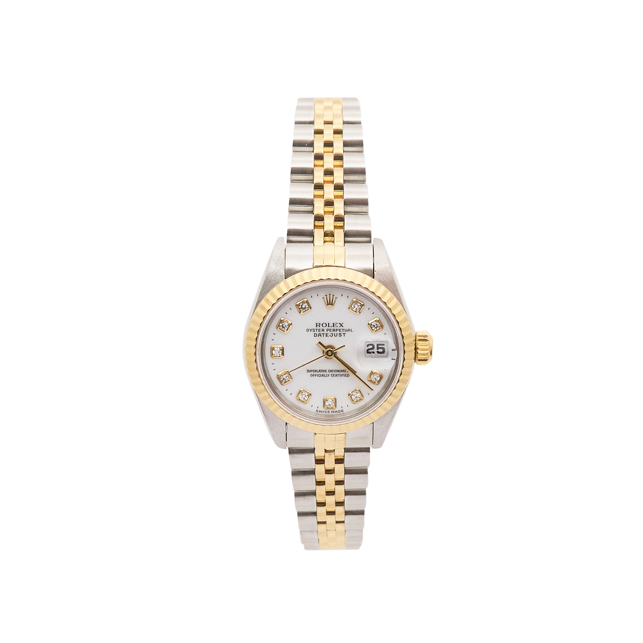 Rolex Datejust 26mm White Diamond Dial 69173