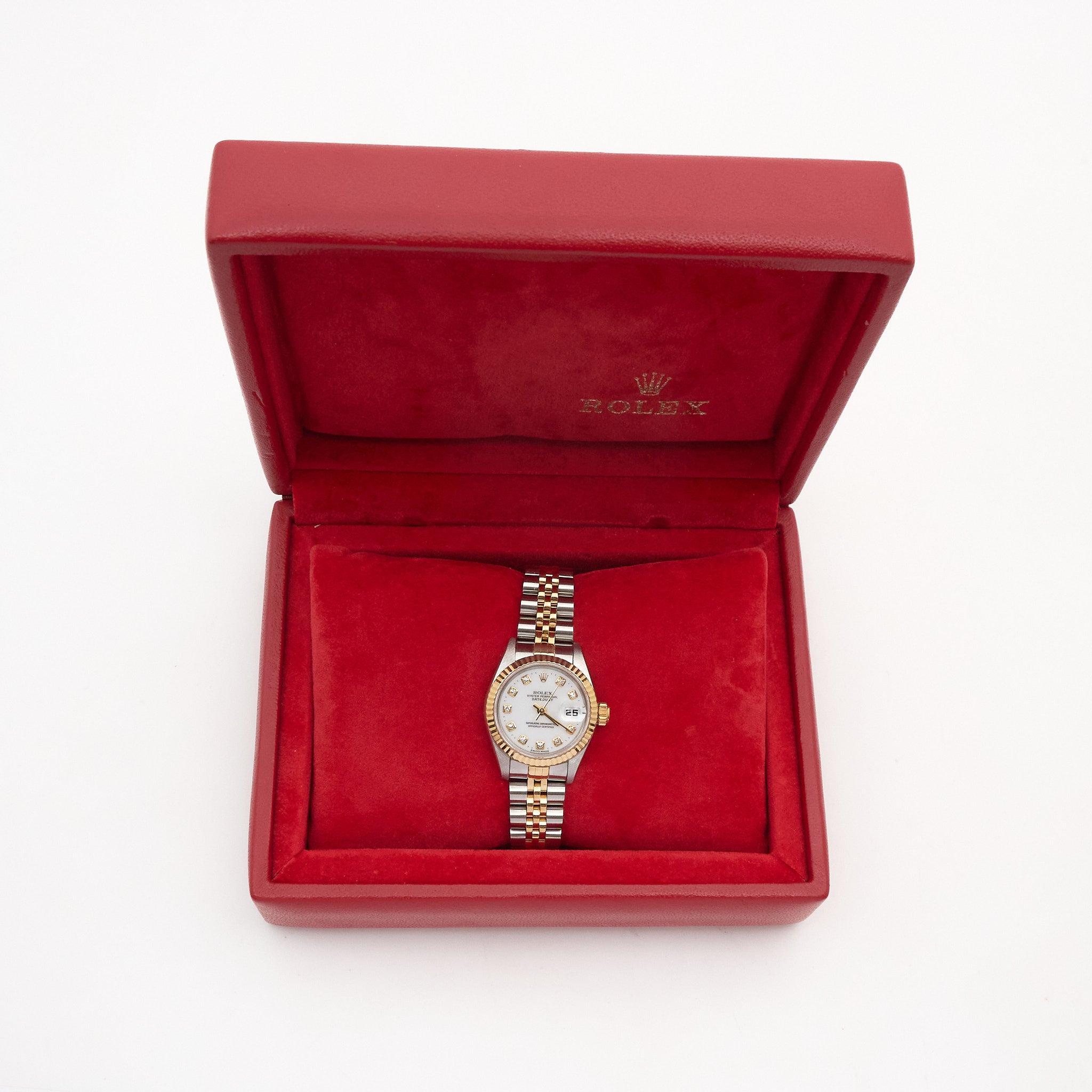 Rolex Datejust 26mm White Diamond Dial 69173