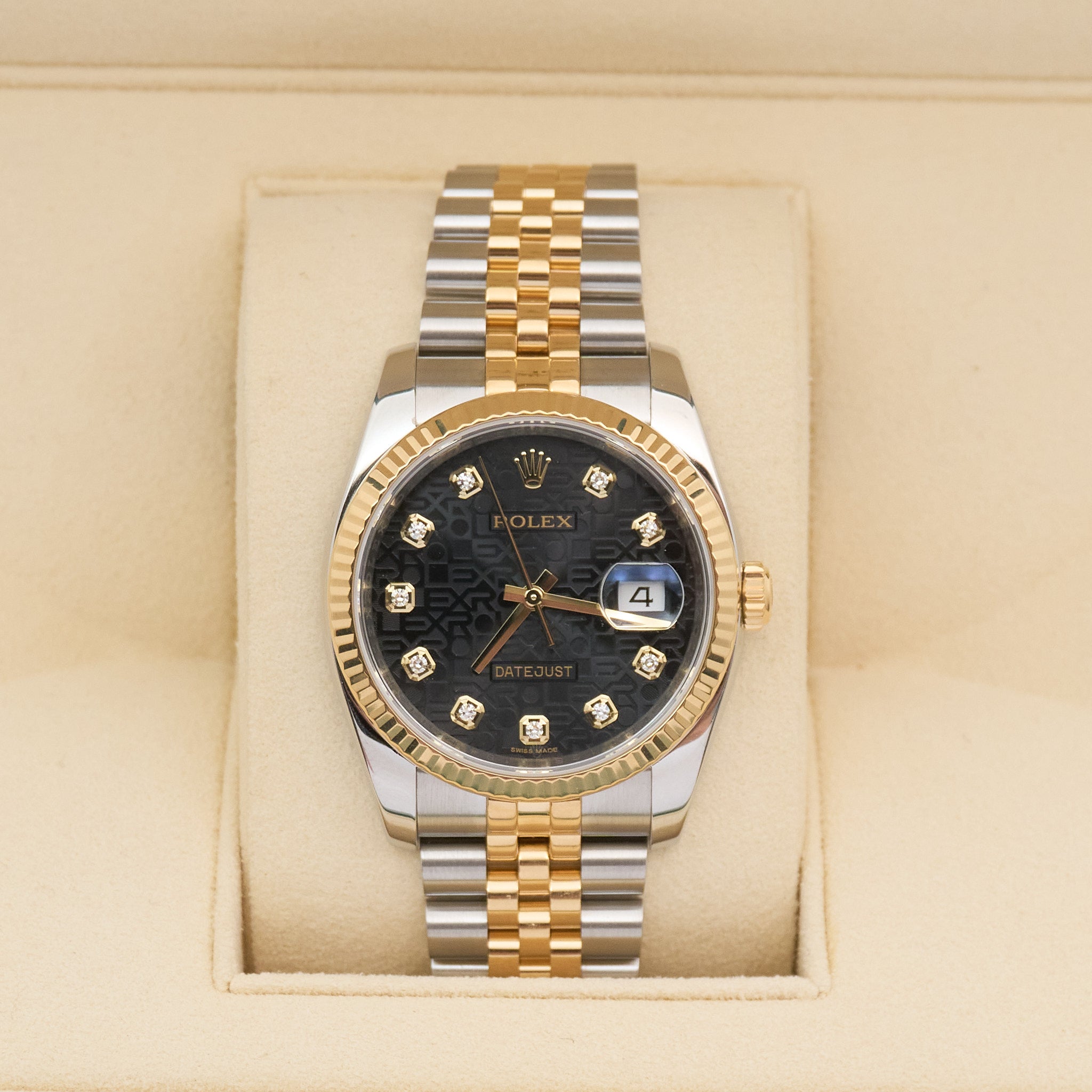 Rolex Datejust 36 116233 Black Anniversary Diamond Dial
