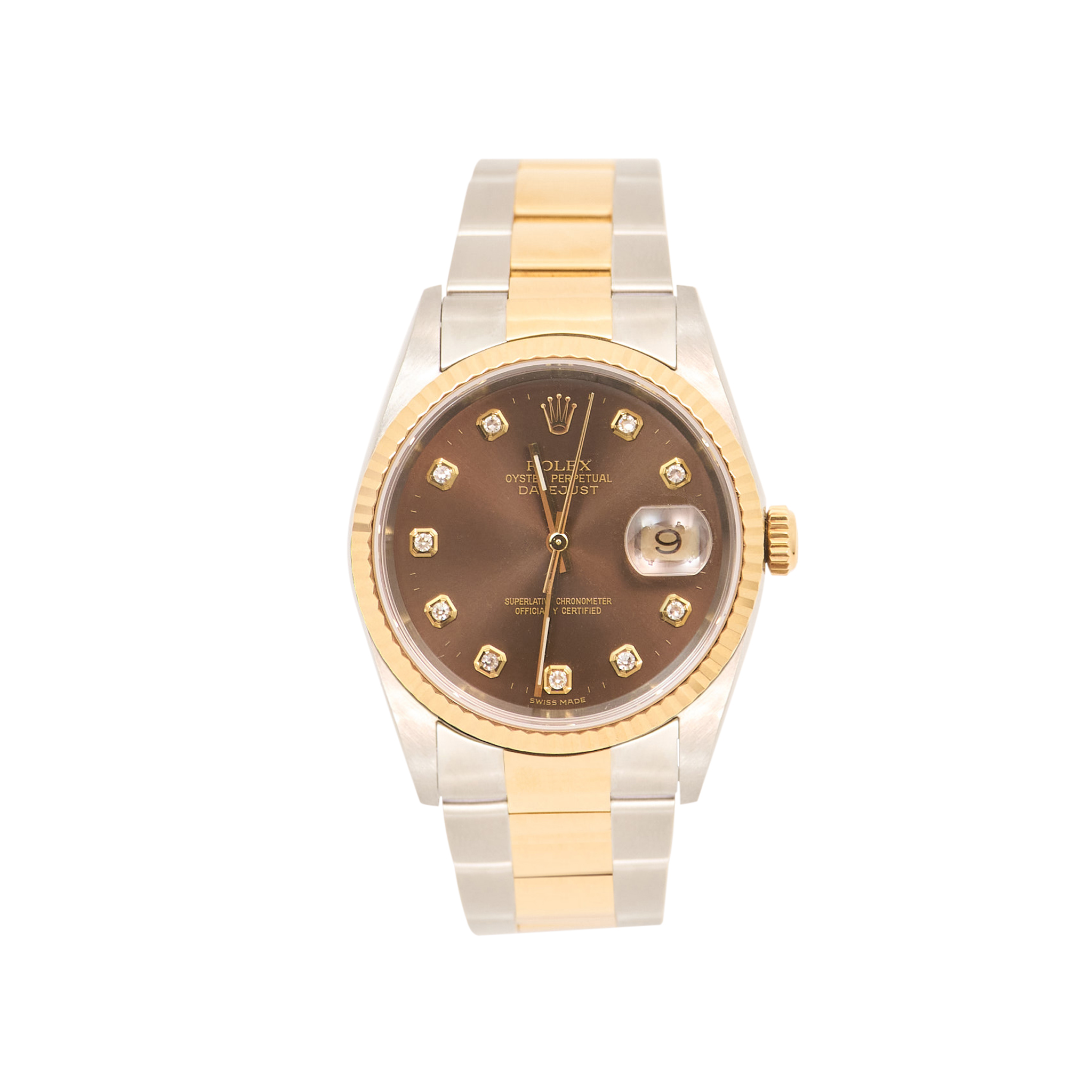 Rolex Datejust 36 Chocolate Sunburst Dial 16233