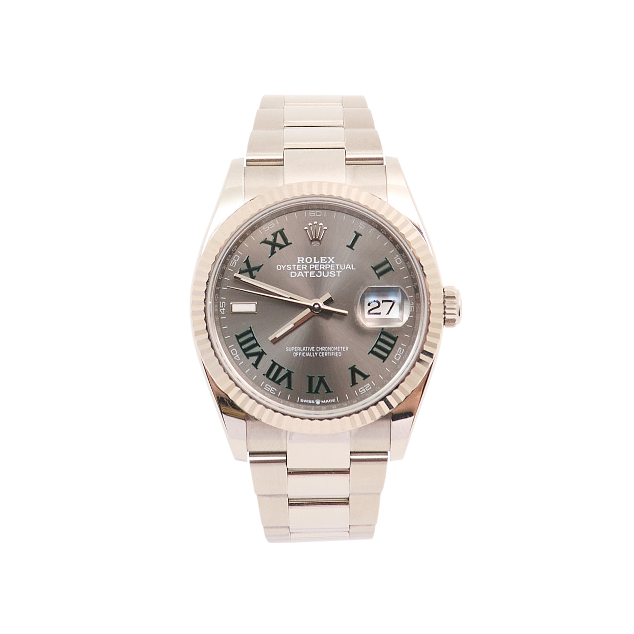 Rolex Datejust 36 White Gold Slate Dial Wimbledon