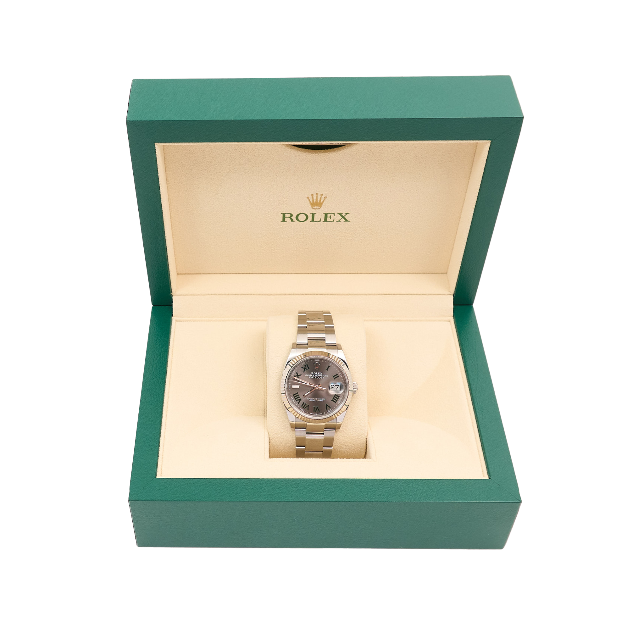 Rolex Datejust 36 White Gold Slate Dial Wimbledon