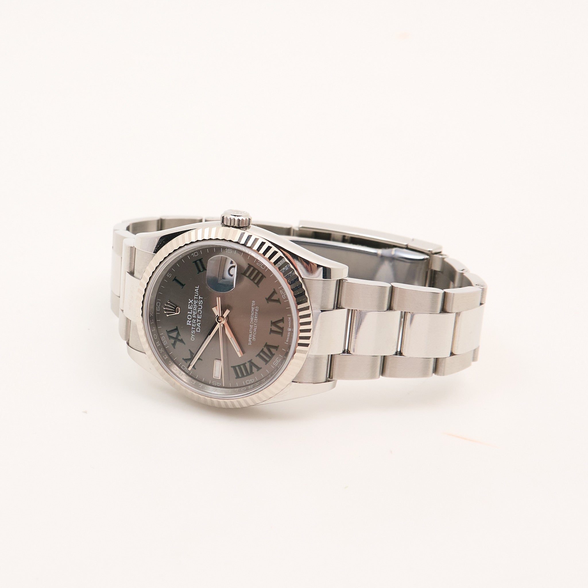 Rolex Datejust 36 White Gold Slate Dial Wimbledon