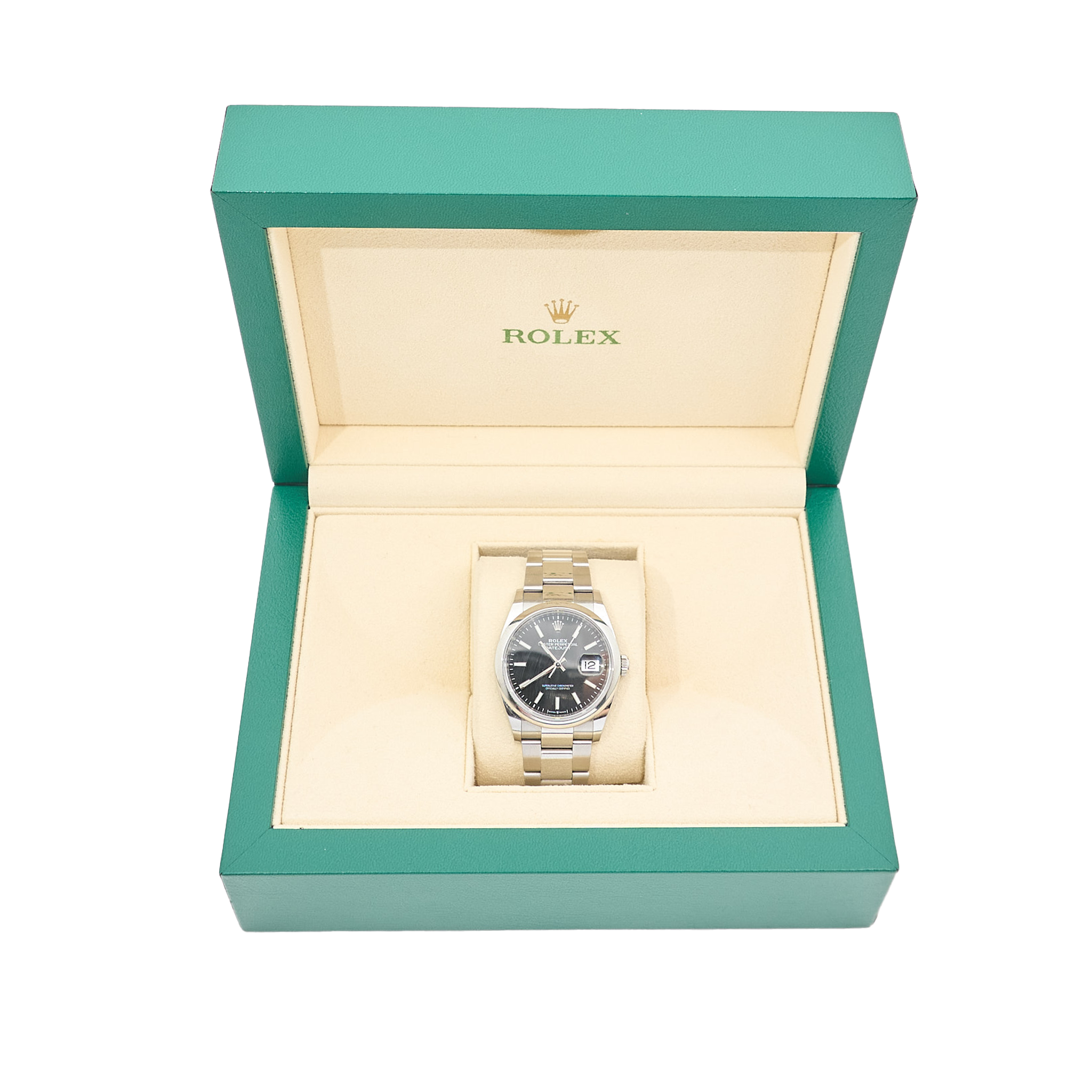 Rolex Datejust 36 Black Dial Oystersteel Watch