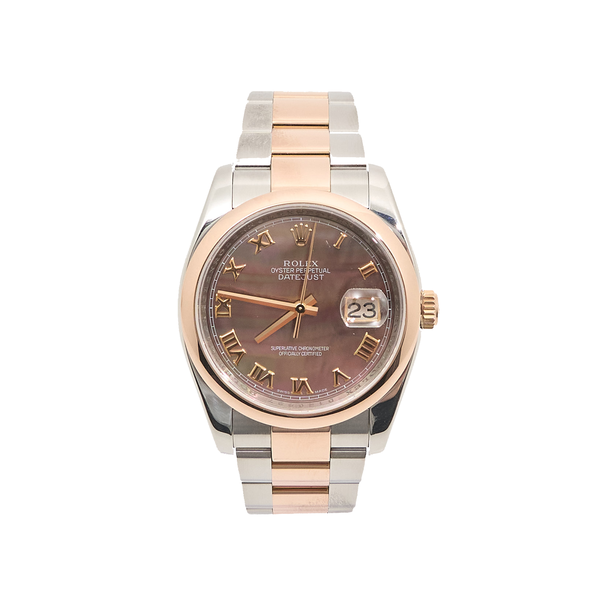 Rolex Datejust 36mm Everose Rolesor MOP Dial