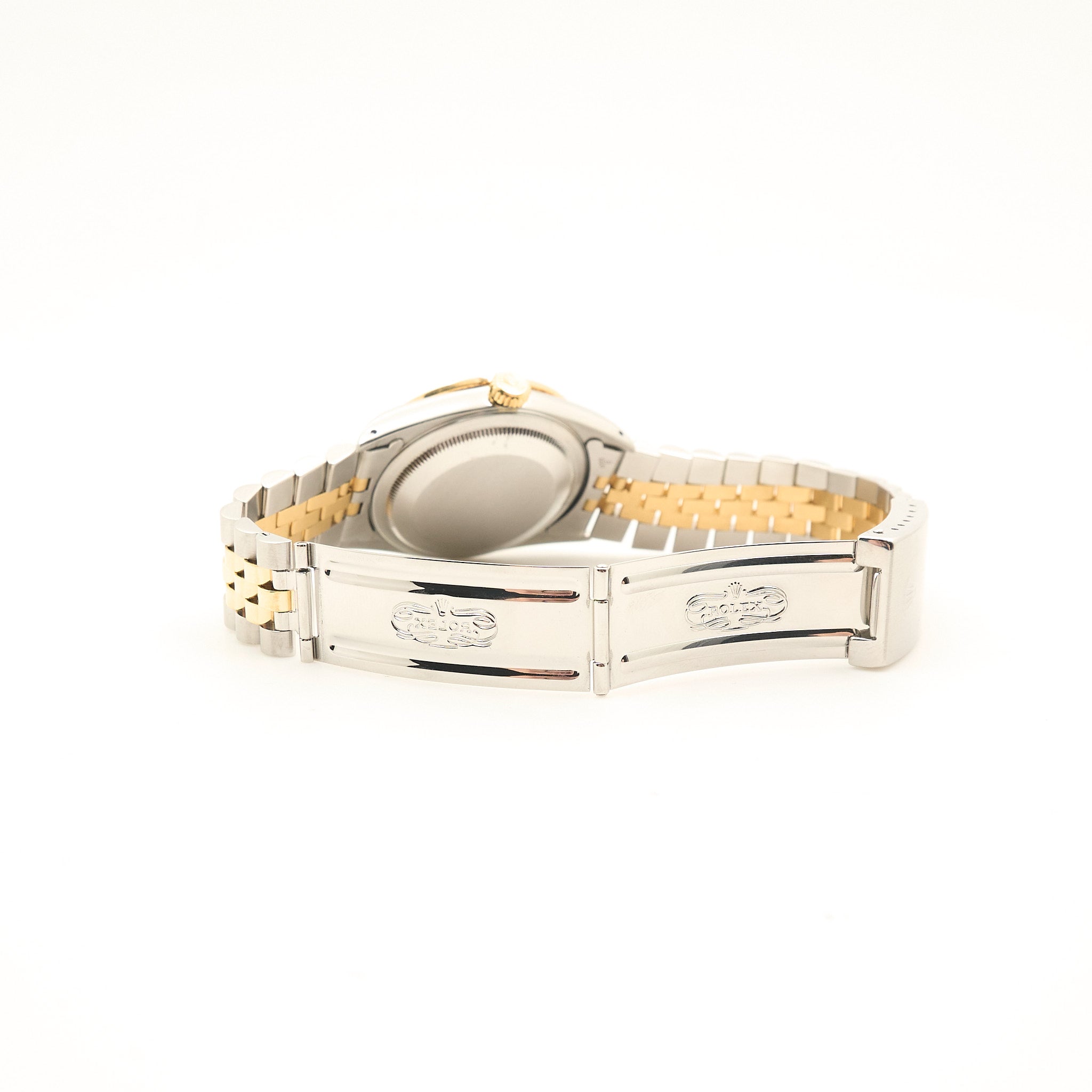 Rolex Datejust 36mm Two Tone Diamond and Emerald Bezel 16233