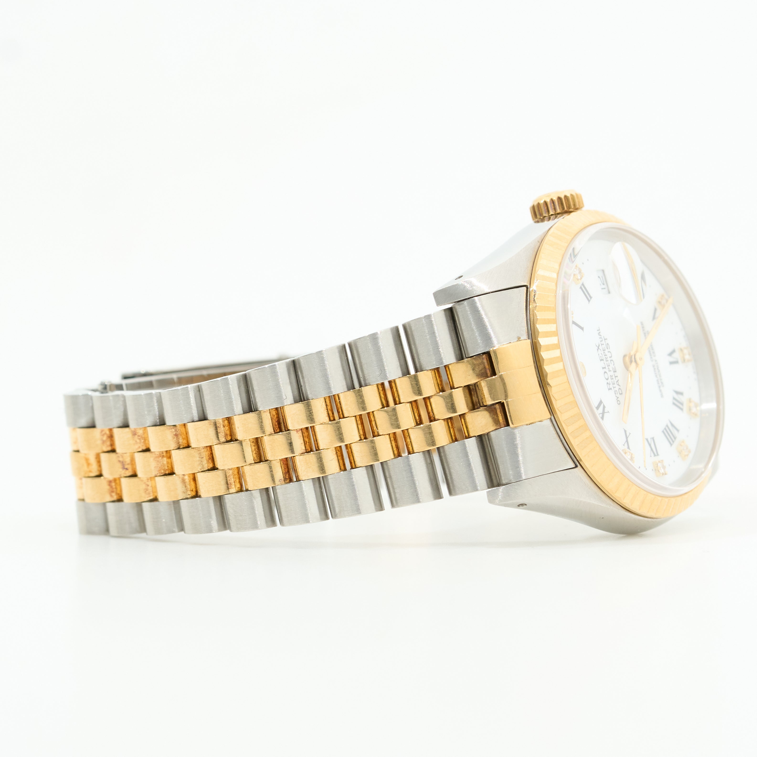 Rolex Datejust 36mm White Roman Diamond Dial