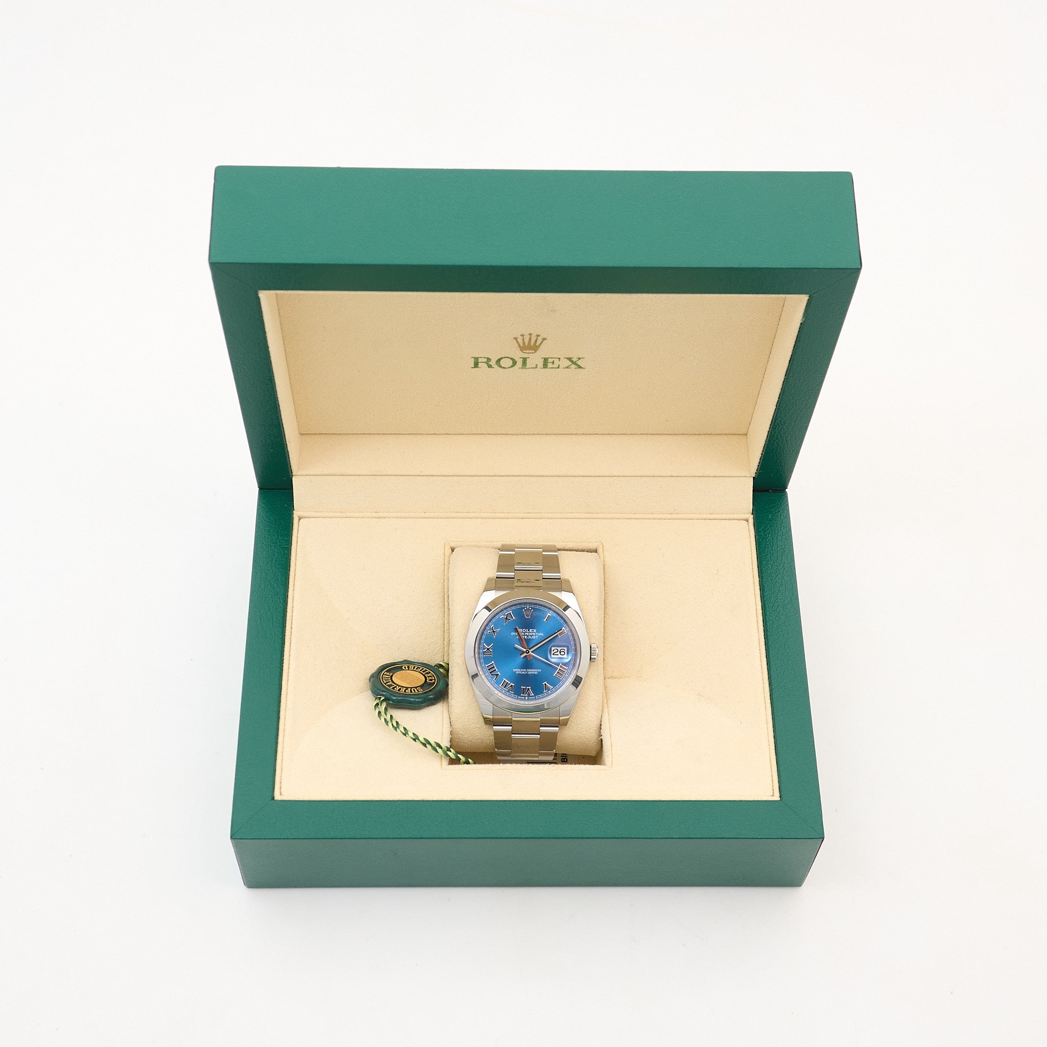 Rolex Datejust 41 Azurro Blue Oystersteel 126300
