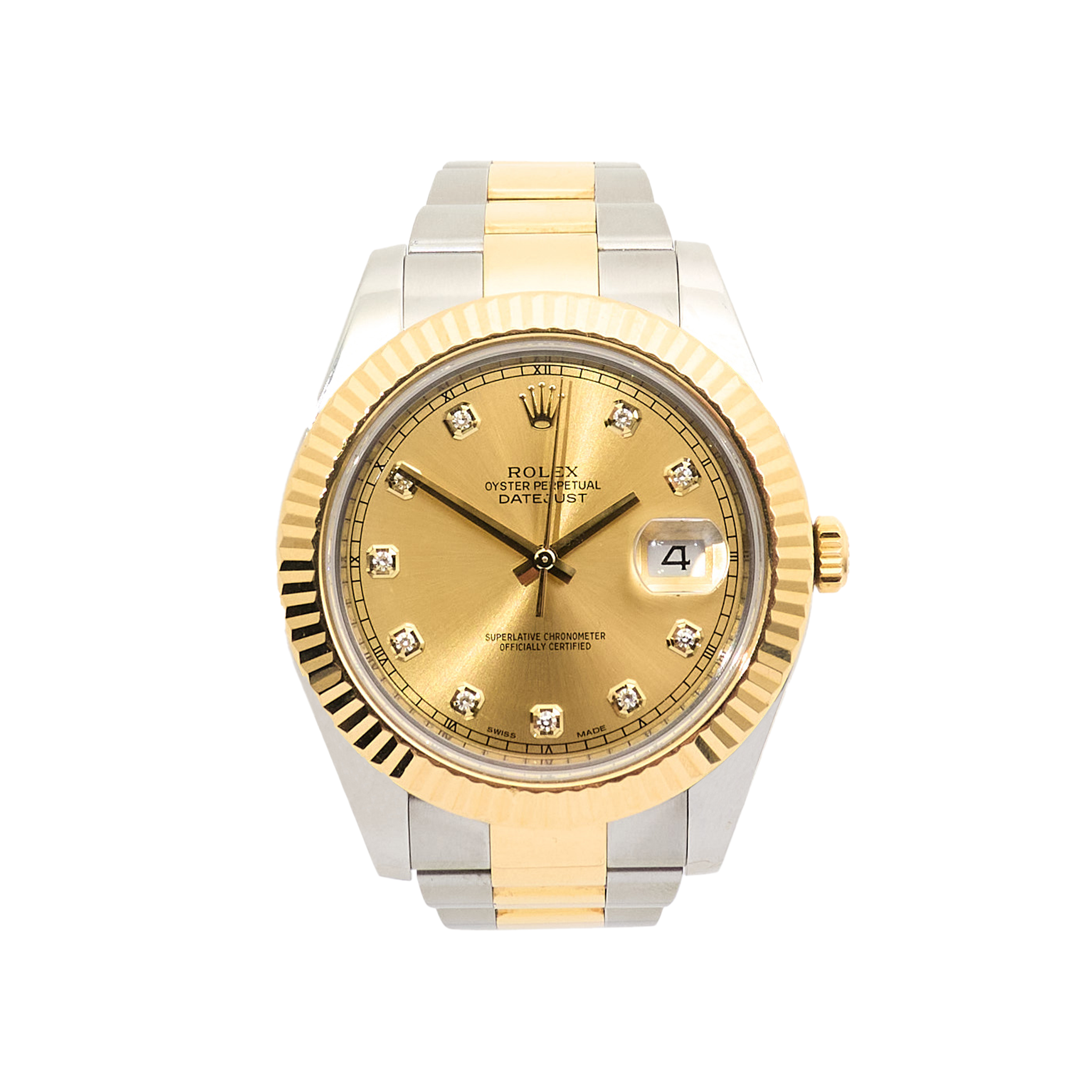 Rolex Datejust 41mm Champagne Diamond Dial 116333