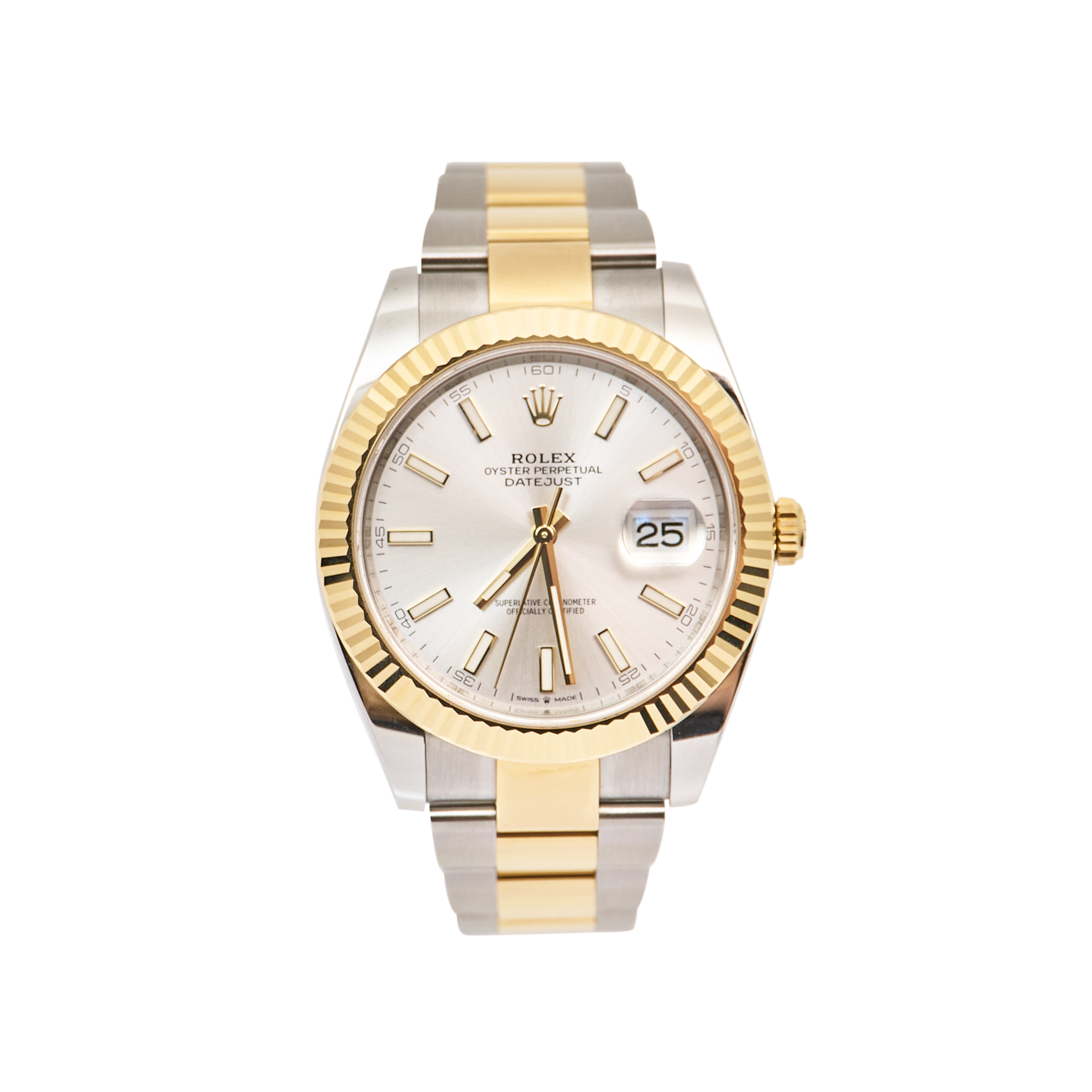 Rolex Datejust 41 Silver Dial Oystersteel & Yellow Gold