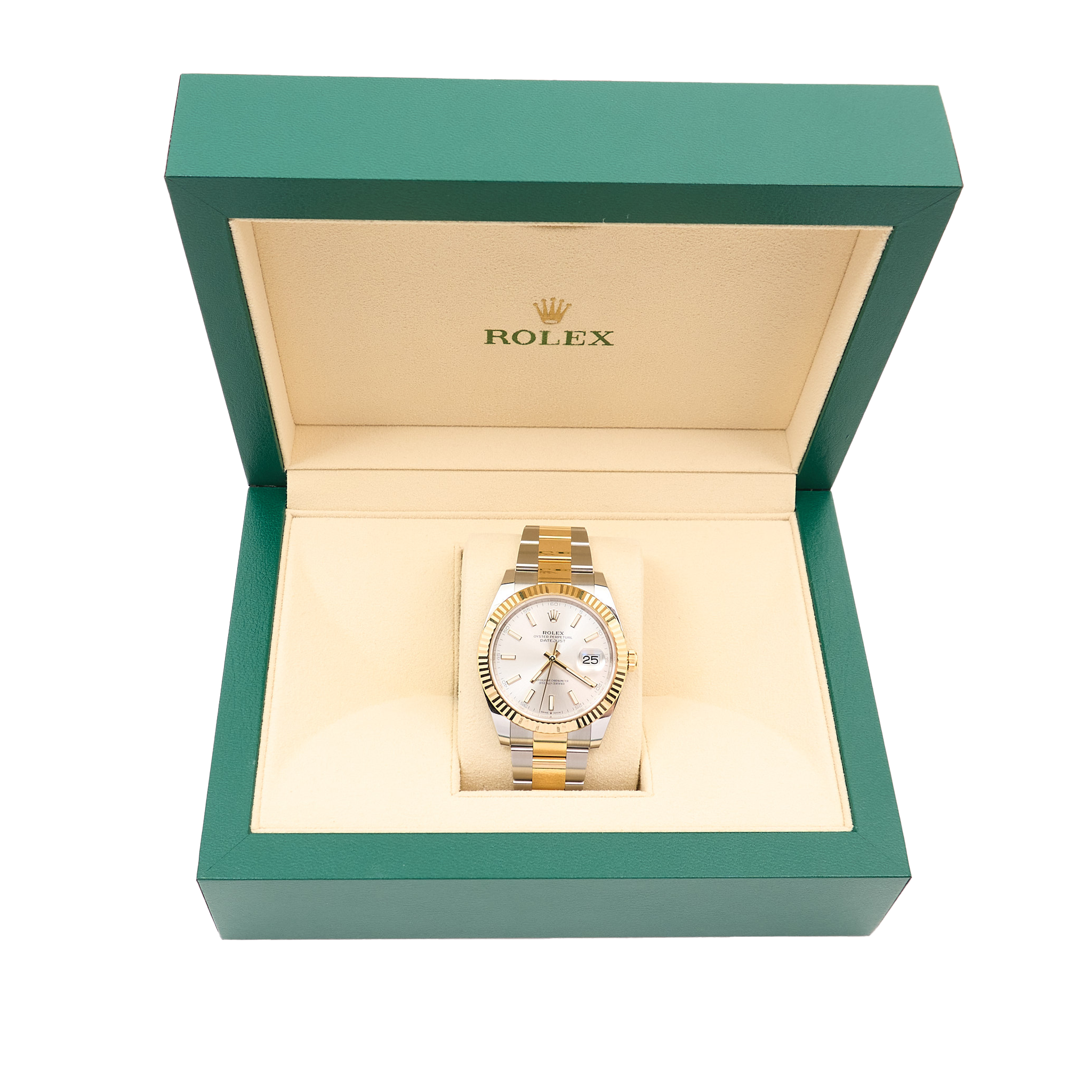 Rolex Datejust 41 Silver Dial Oystersteel & Yellow Gold