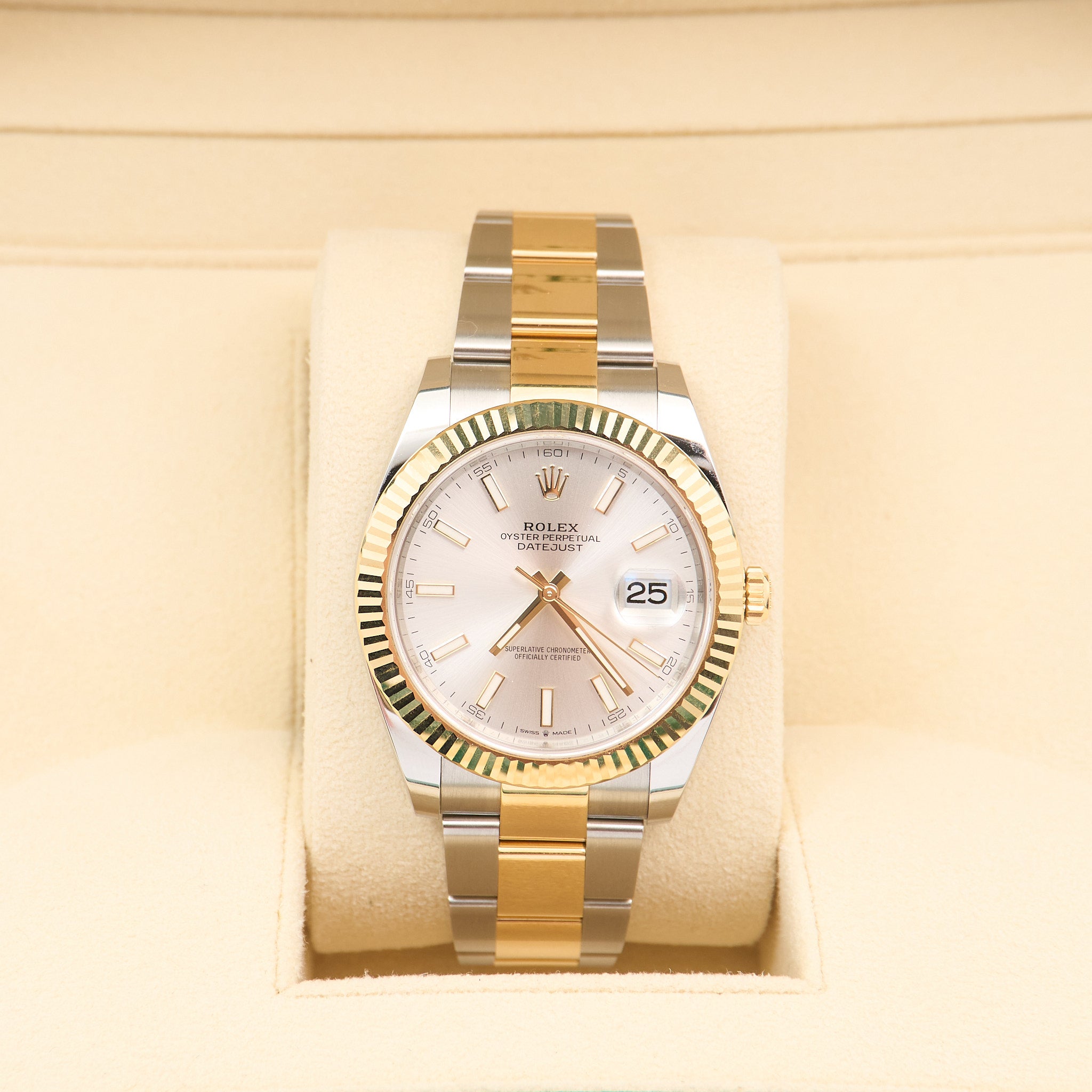 Rolex Datejust 41 Silver Dial Oystersteel & Yellow Gold