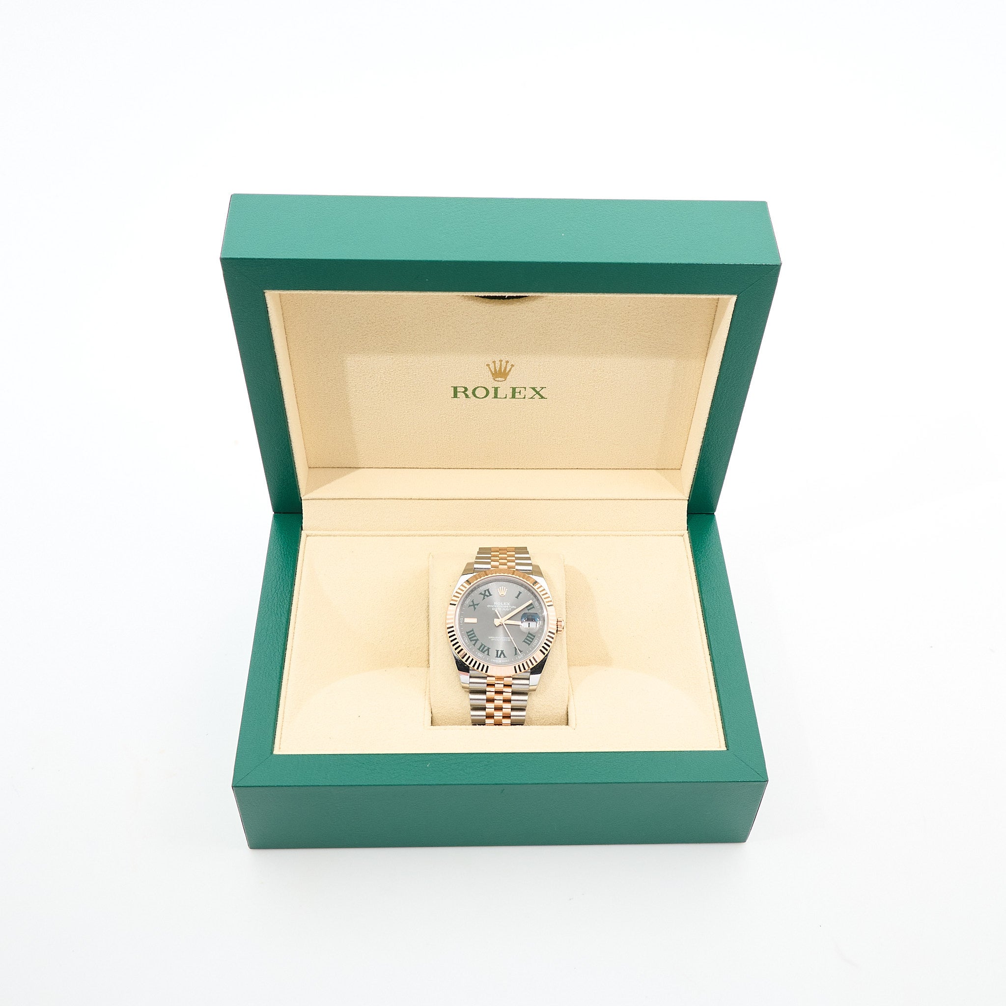 Rolex Datejust 41 Everose 'Wimbledon' Jubilee Braclet
