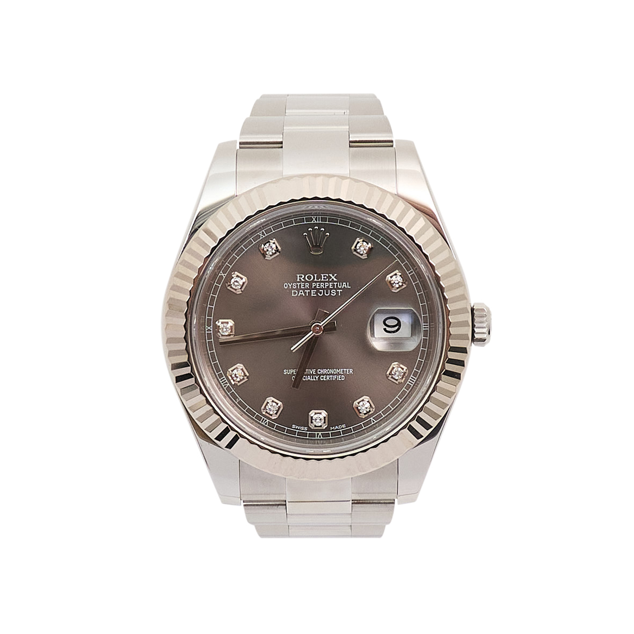 Rolex Datejust 41mm Slate Grey Diamond Dial