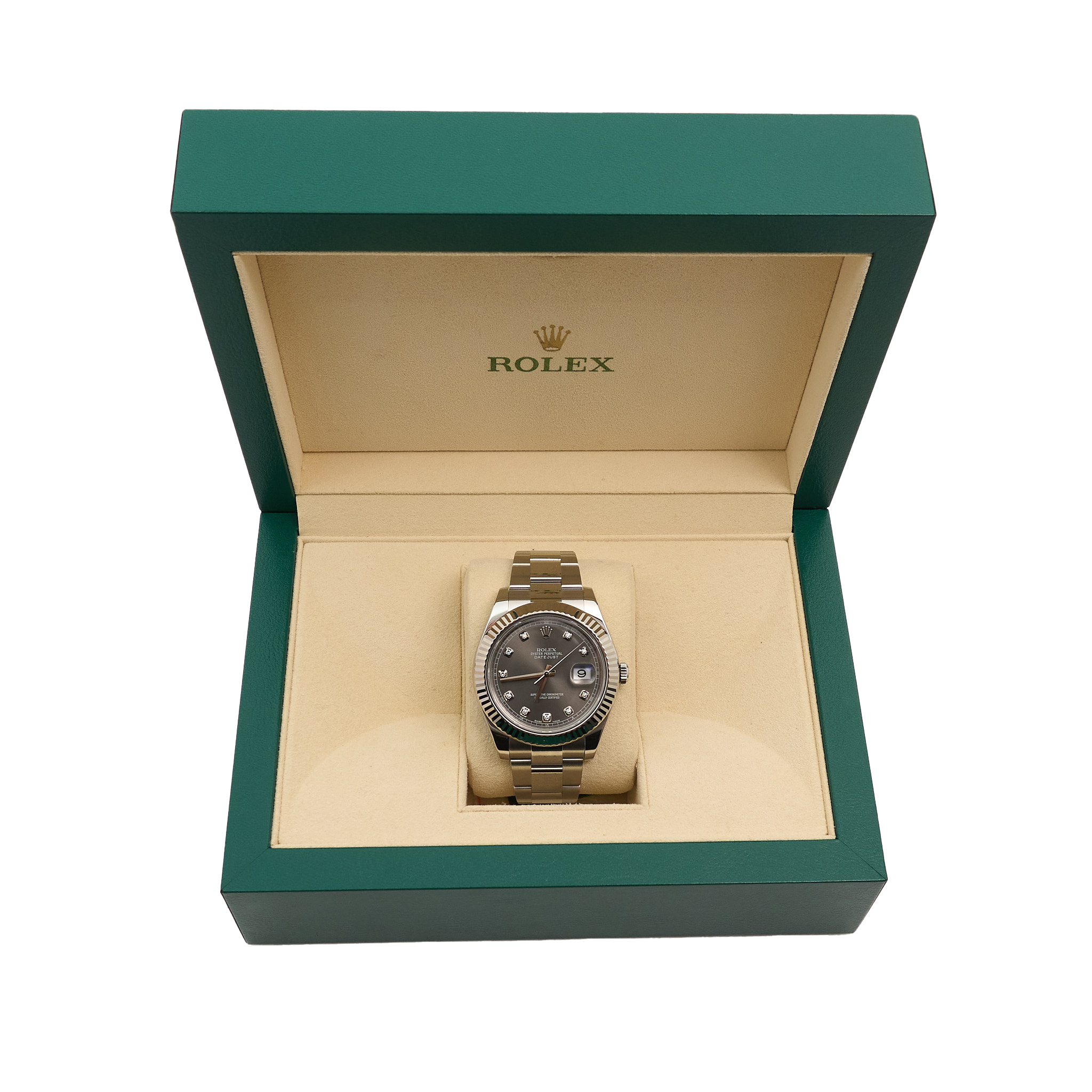 Rolex Datejust 41mm Slate Grey Diamond Dial
