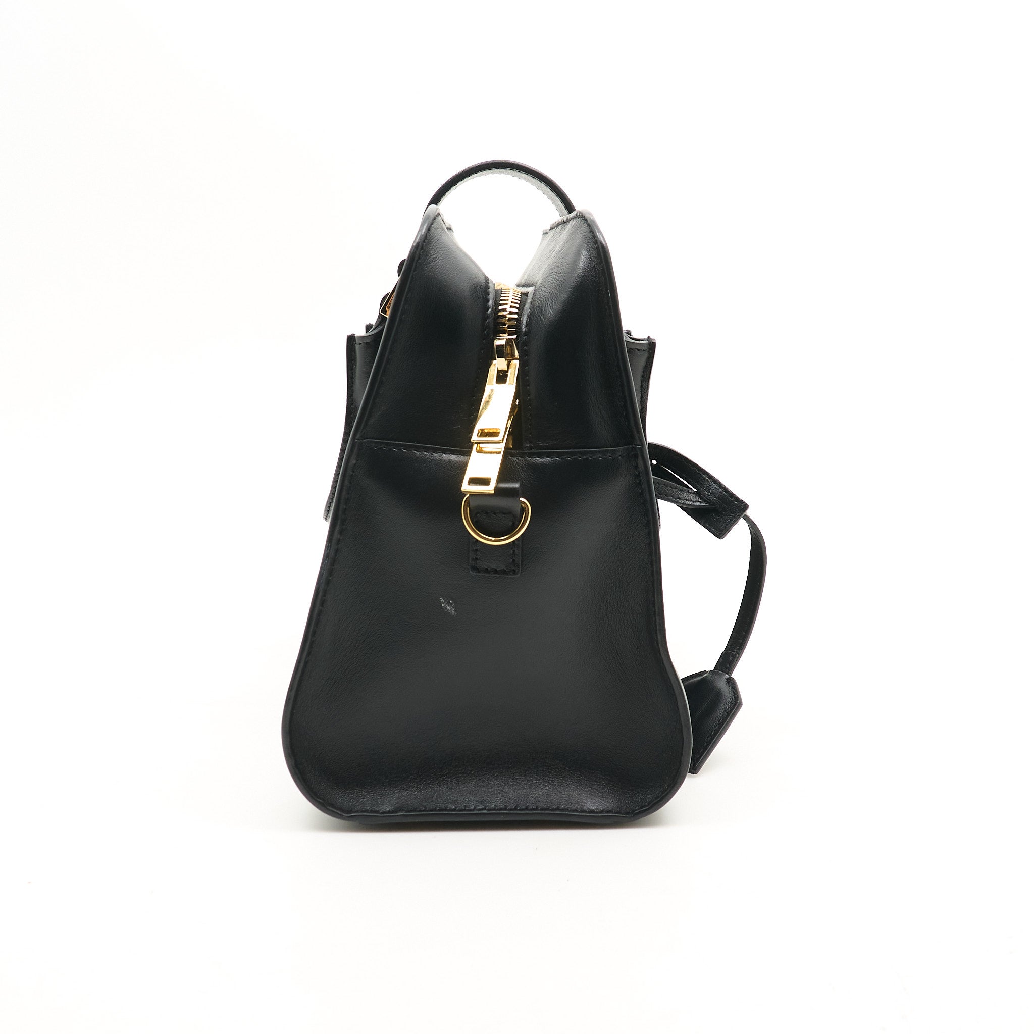Saint Laurent Cabas Handbag In Black Leather