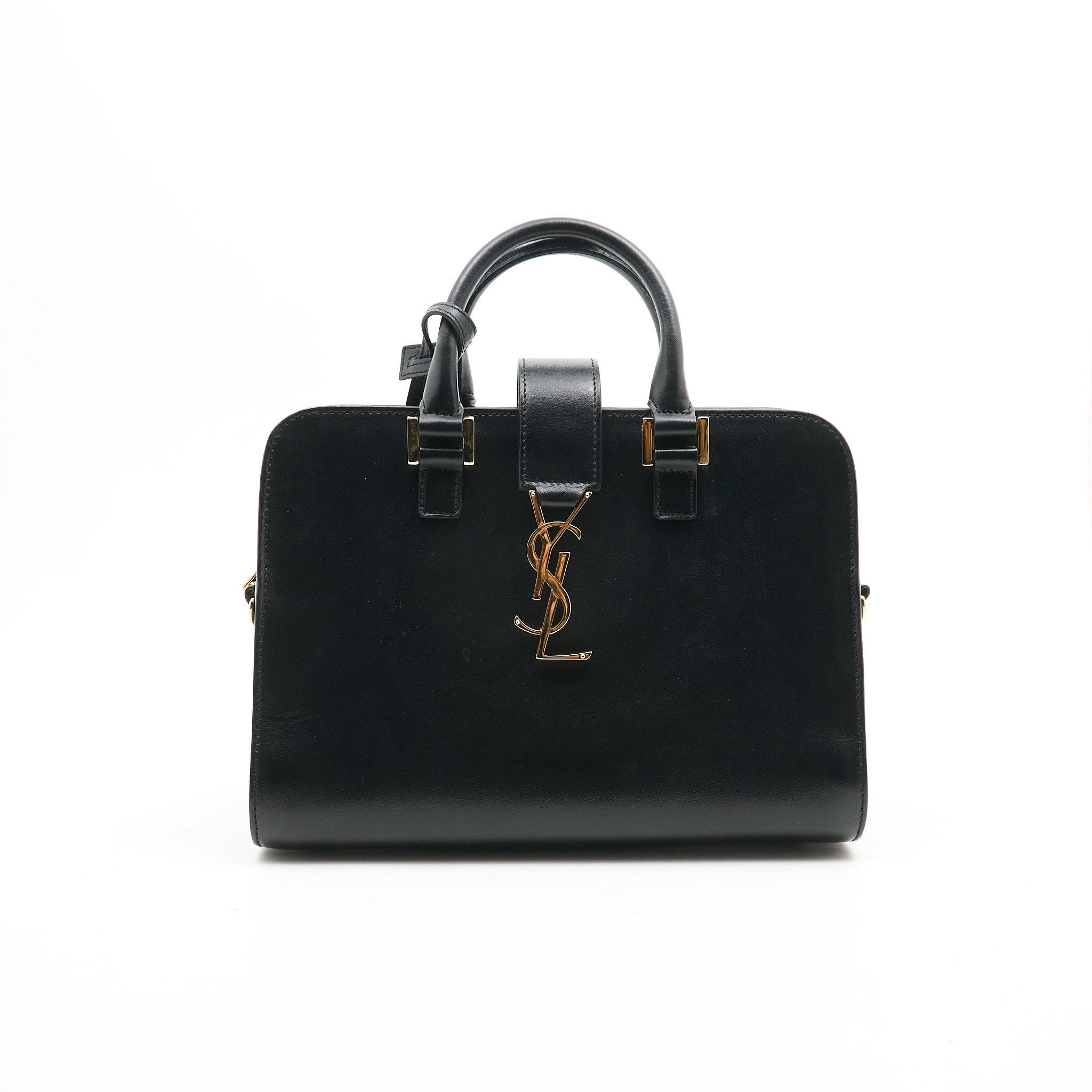 Saint Laurent Cabas Handbag In Black Leather