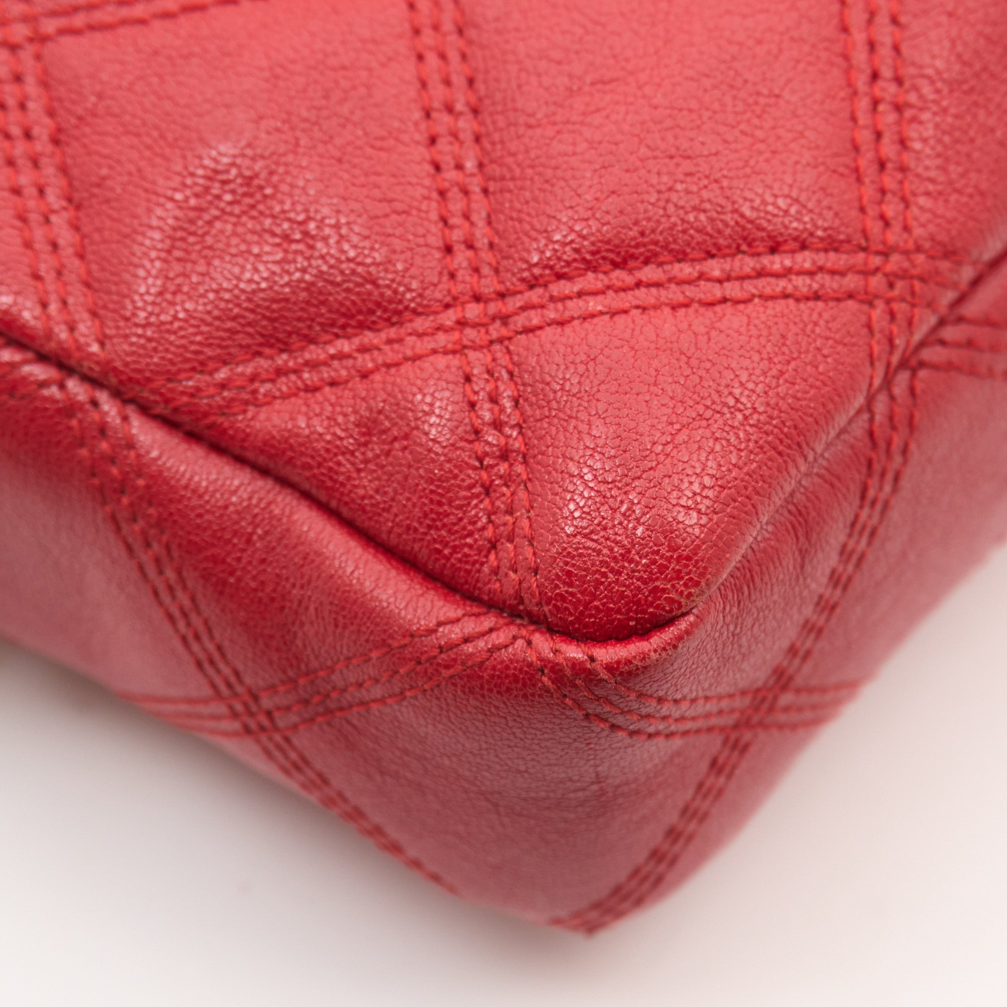 Saint Laurent Becky Double-Zip Red Crossbody Bag