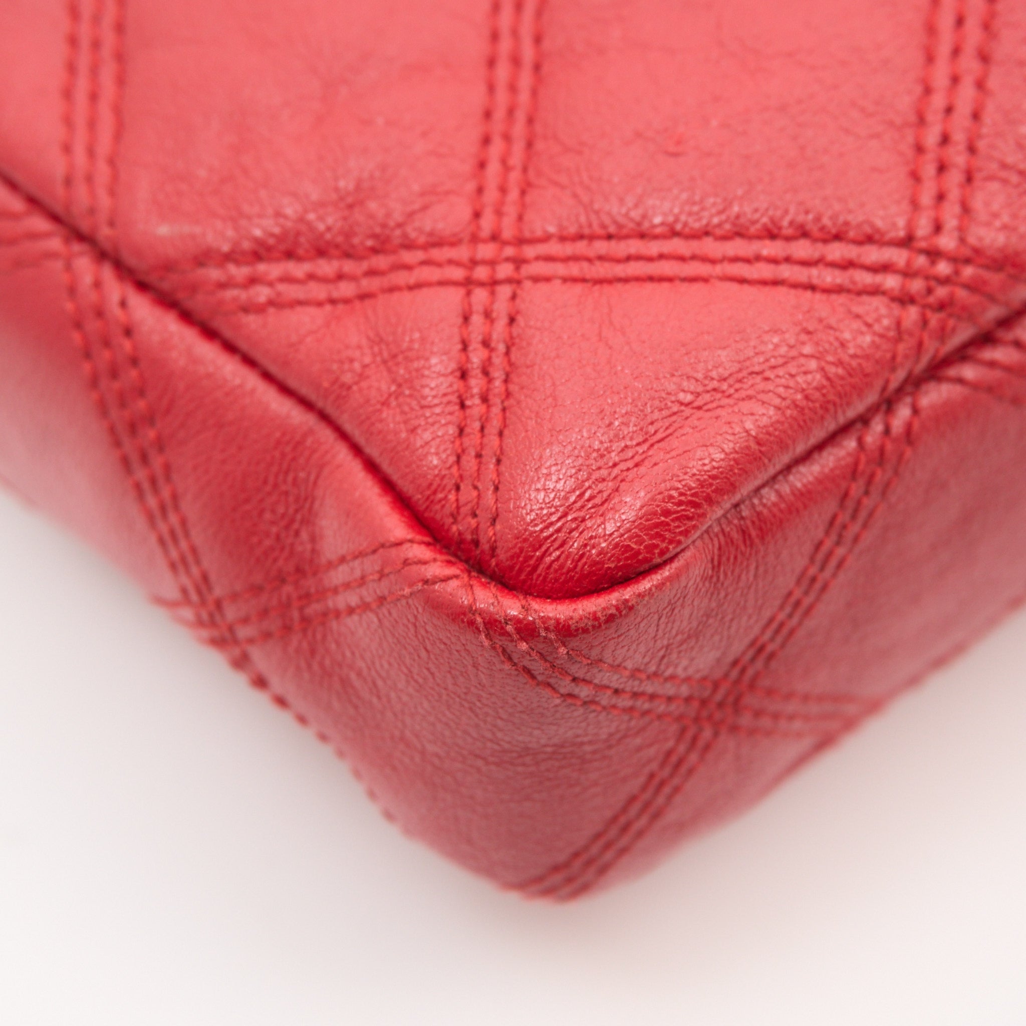 Saint Laurent Becky Double-Zip Red Crossbody Bag